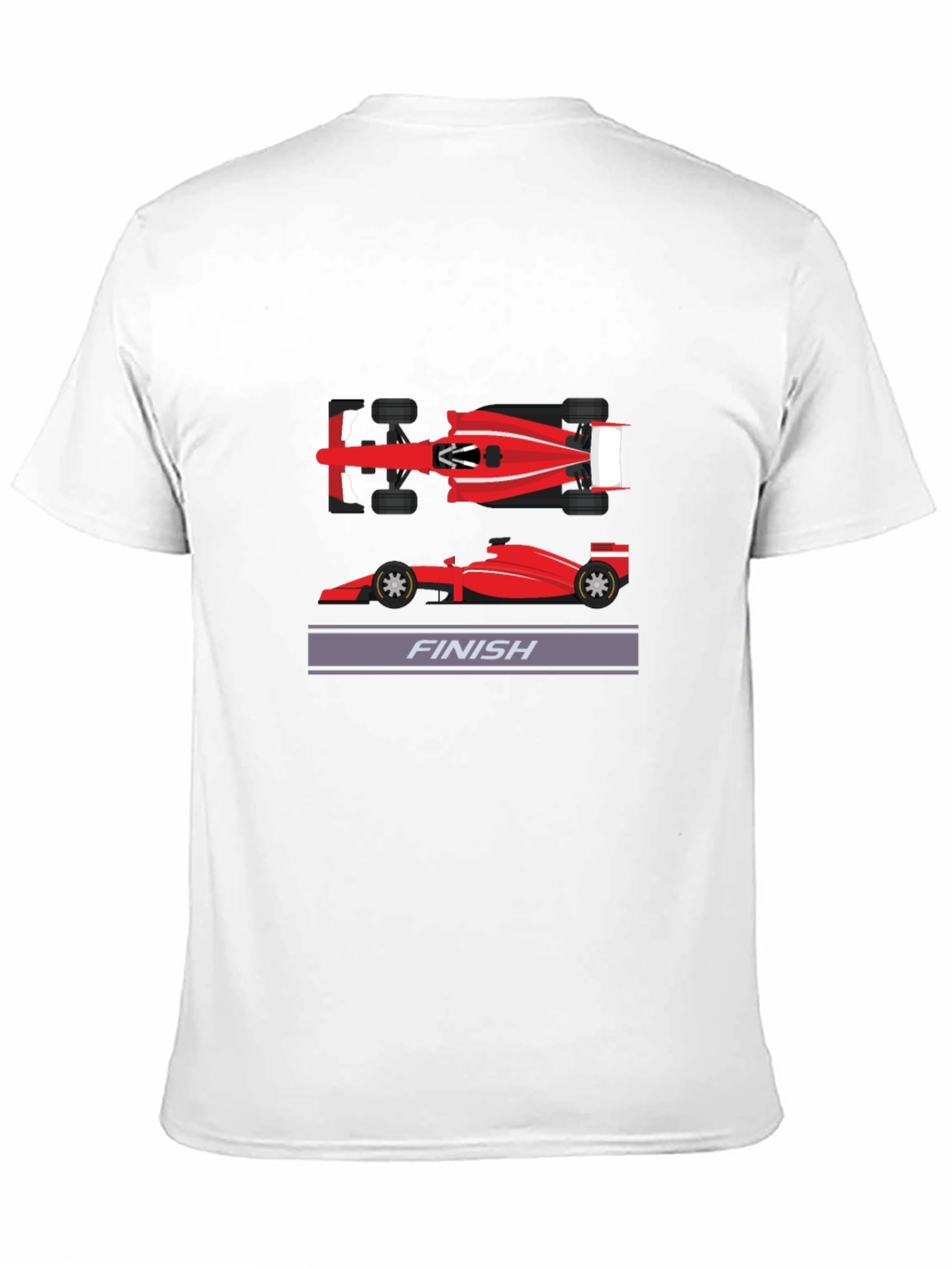 Formula Racing Finish Line Graphic Tee - Black