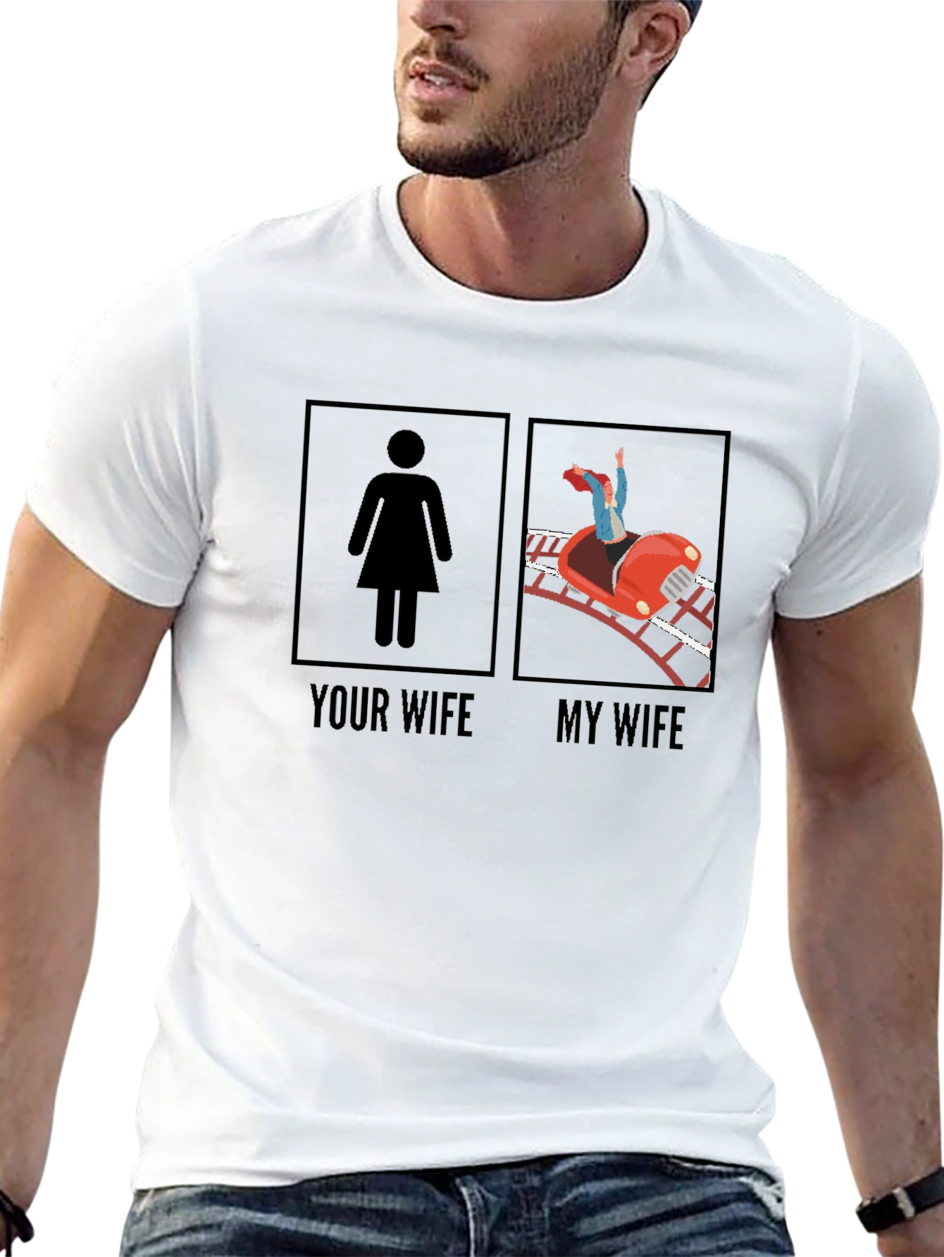 Funny Your Wife vs. My Wife Graphic Tee