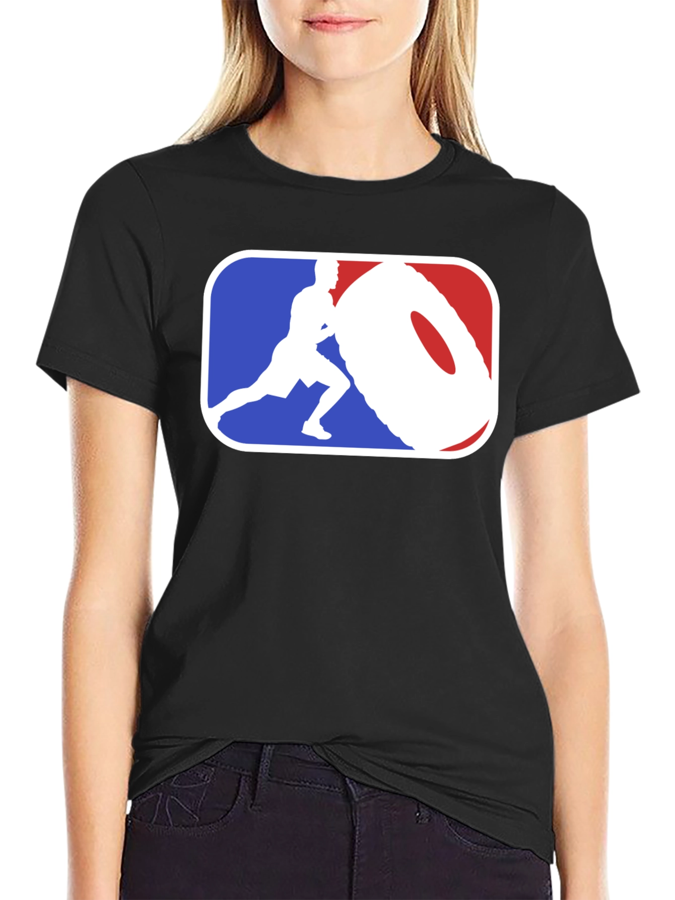 Fitness Tire Flip T-Shirt - Gym Workout Tee
