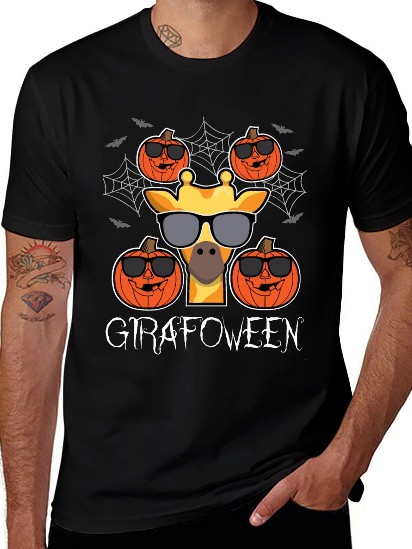 Giraffe Halloween T-Shirt - Girafoween Design