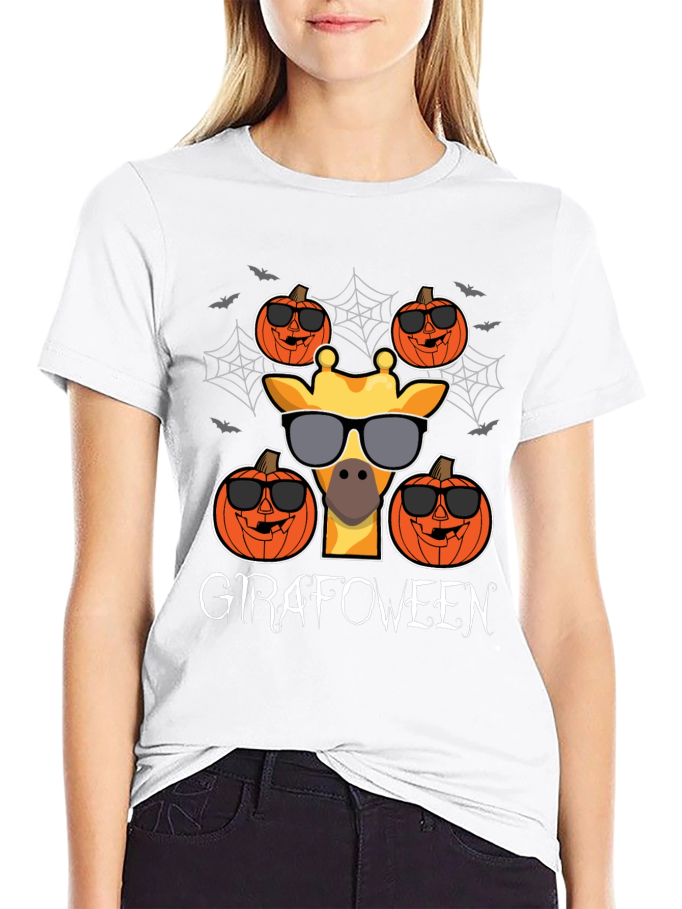 Giraffe Halloween T-Shirt - Girafoween Design
