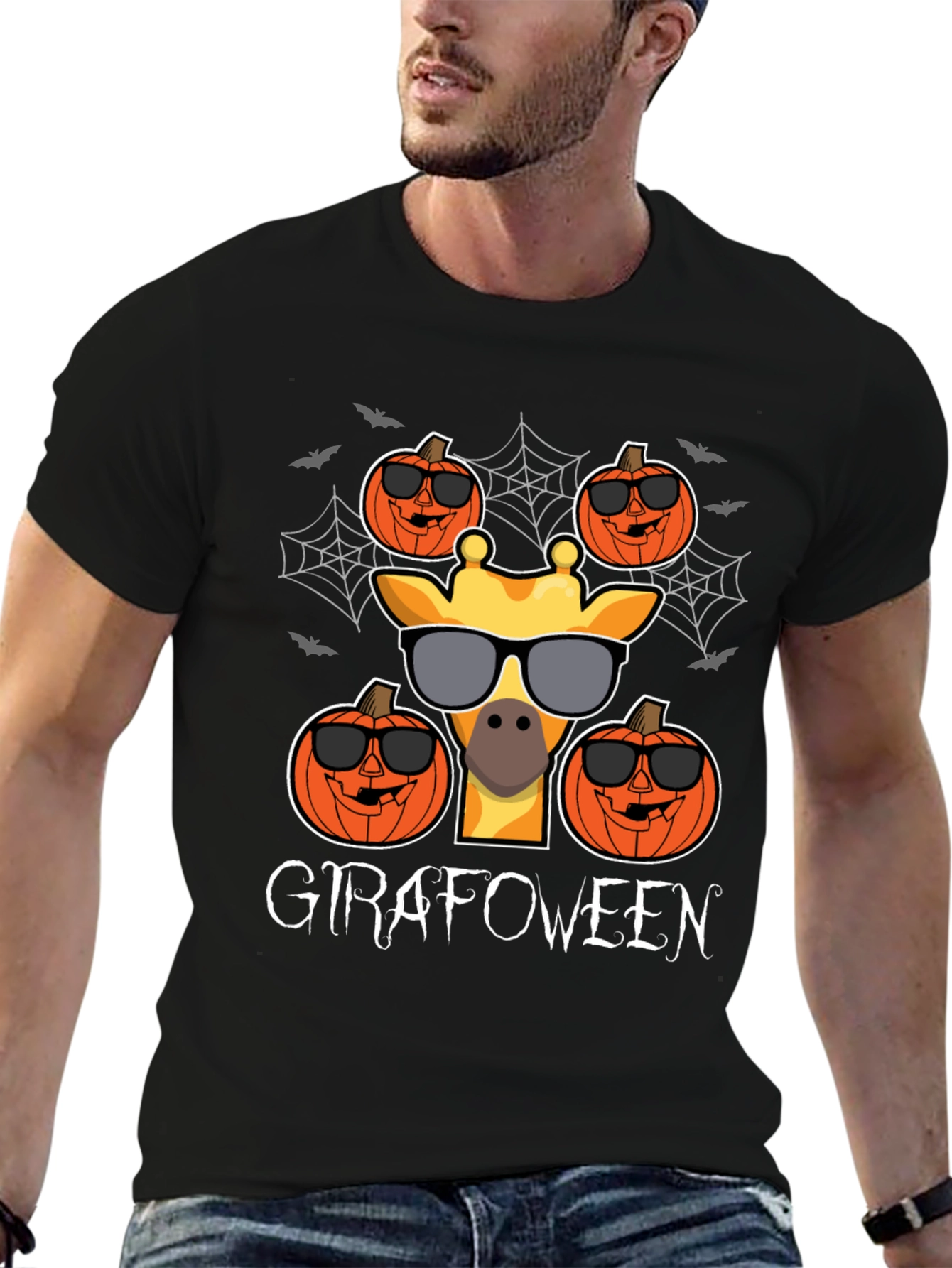 Giraffe Halloween T-Shirt - Girafoween Design