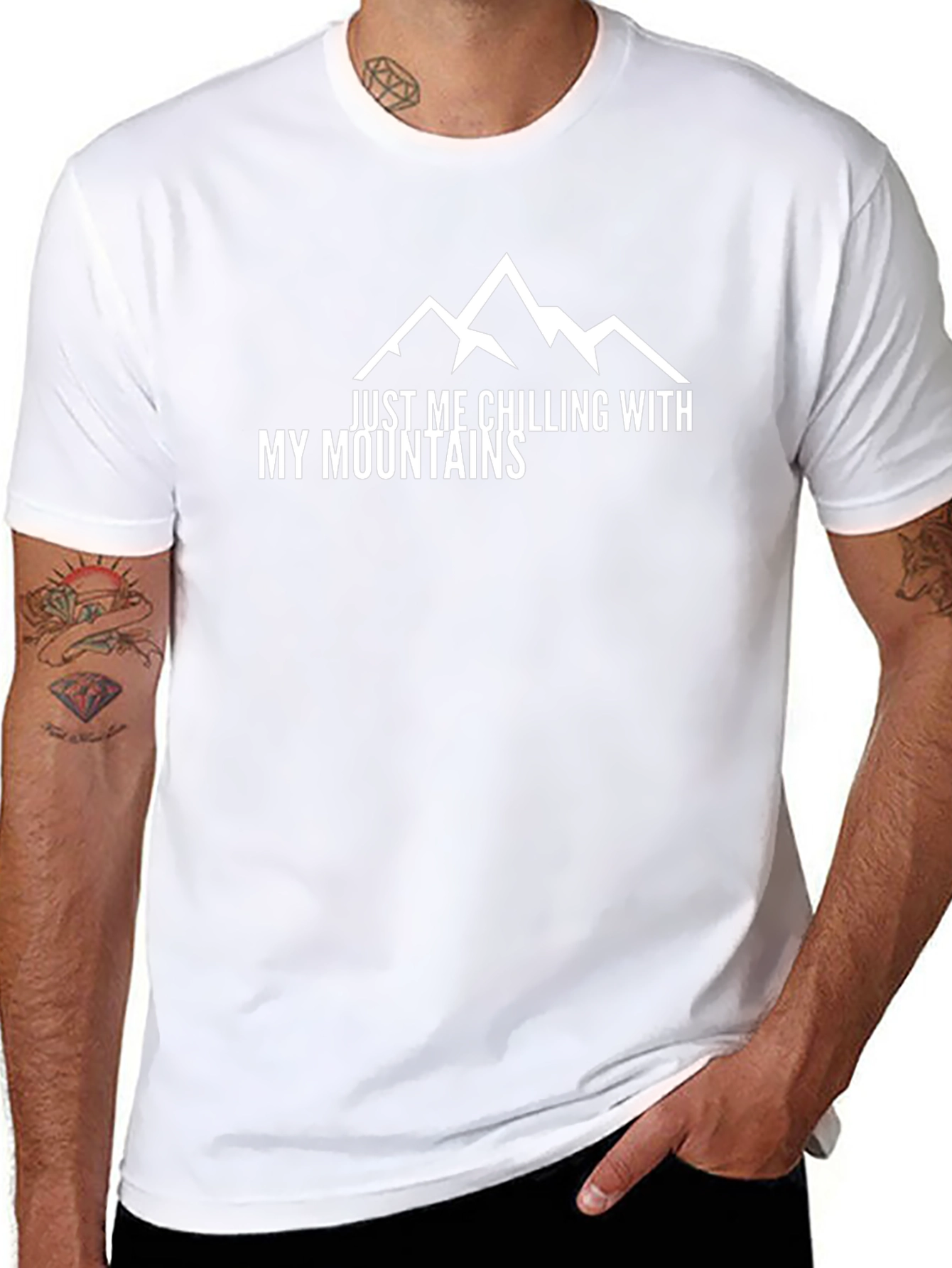 Chilling with My Mountains Graphic Tee