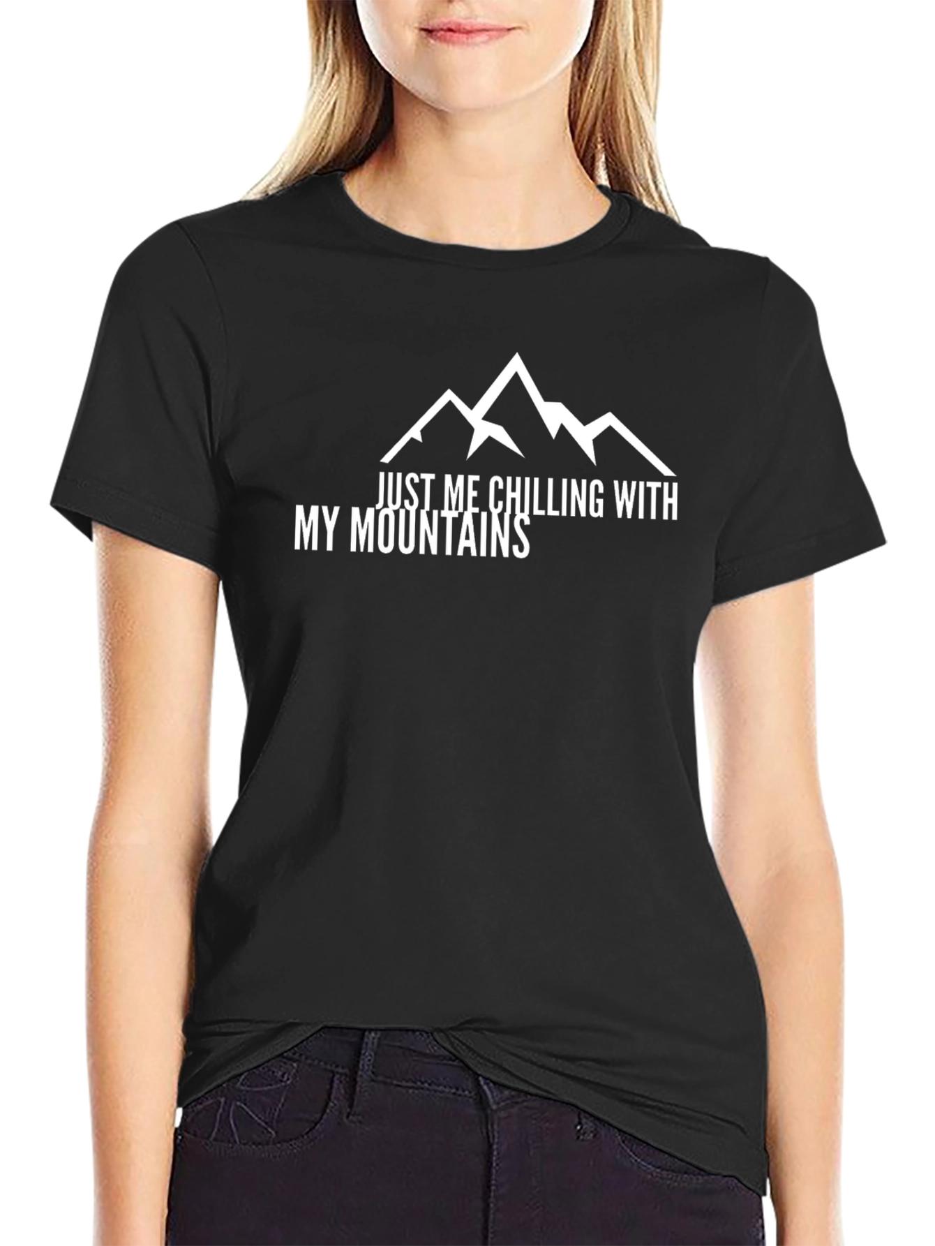 Chilling with My Mountains Graphic Tee