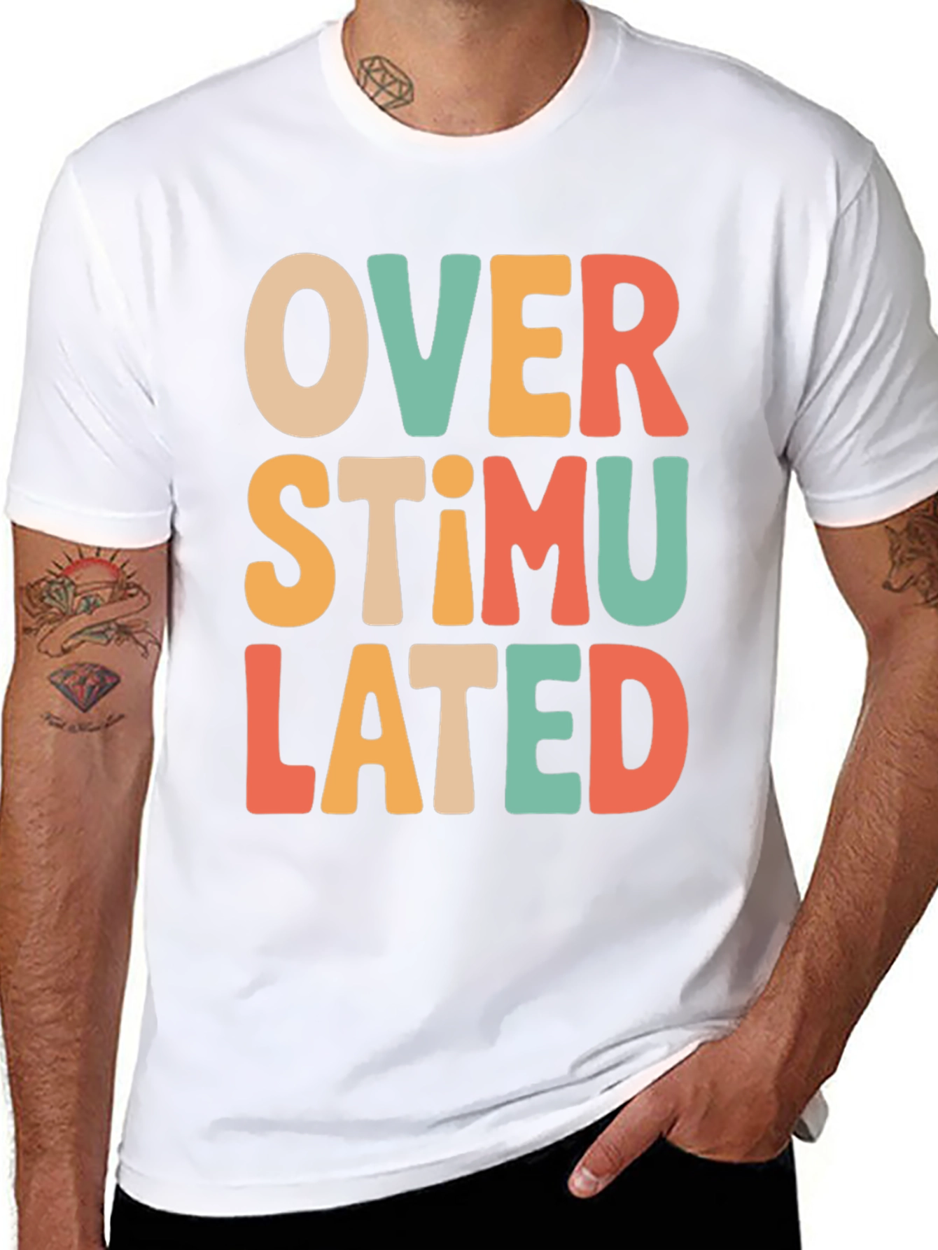 Overstimulated Retro T-Shirt - Comfort & Style