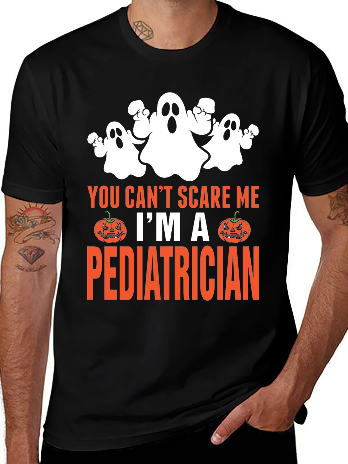 You Cant Scare Me Im A Pediatrician Halloween T-Shirt