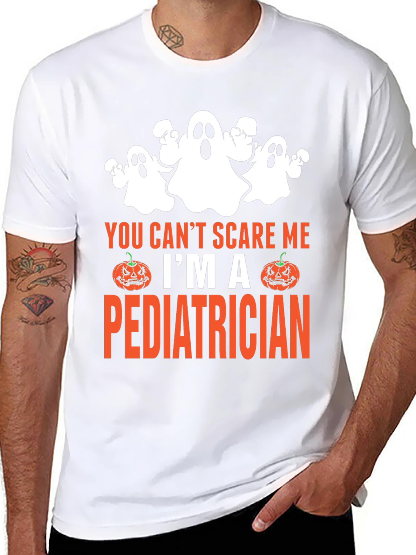 You Cant Scare Me Im A Pediatrician Halloween T-Shirt