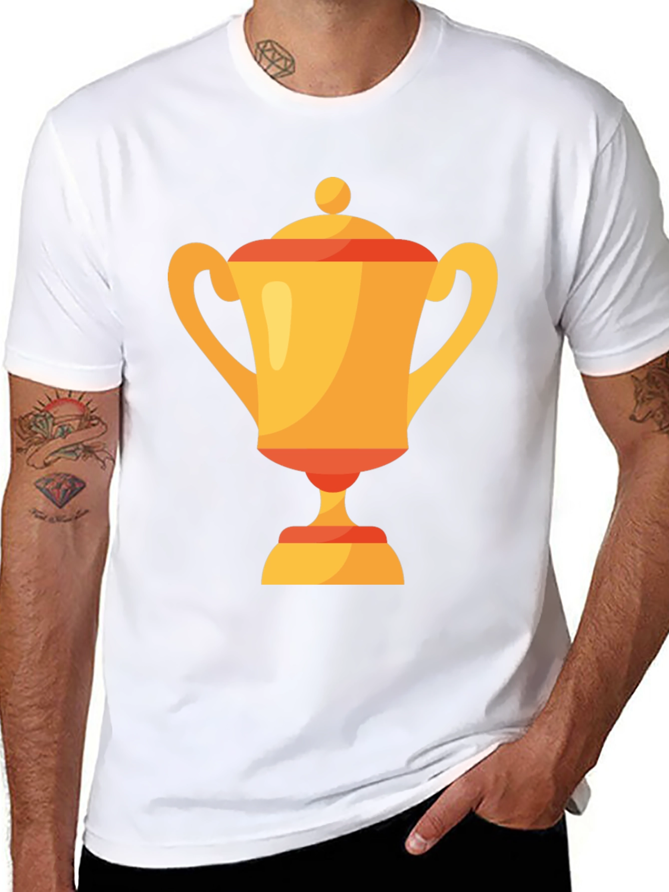 Trophy Graphic Tee - Celebrate Victory in Style!