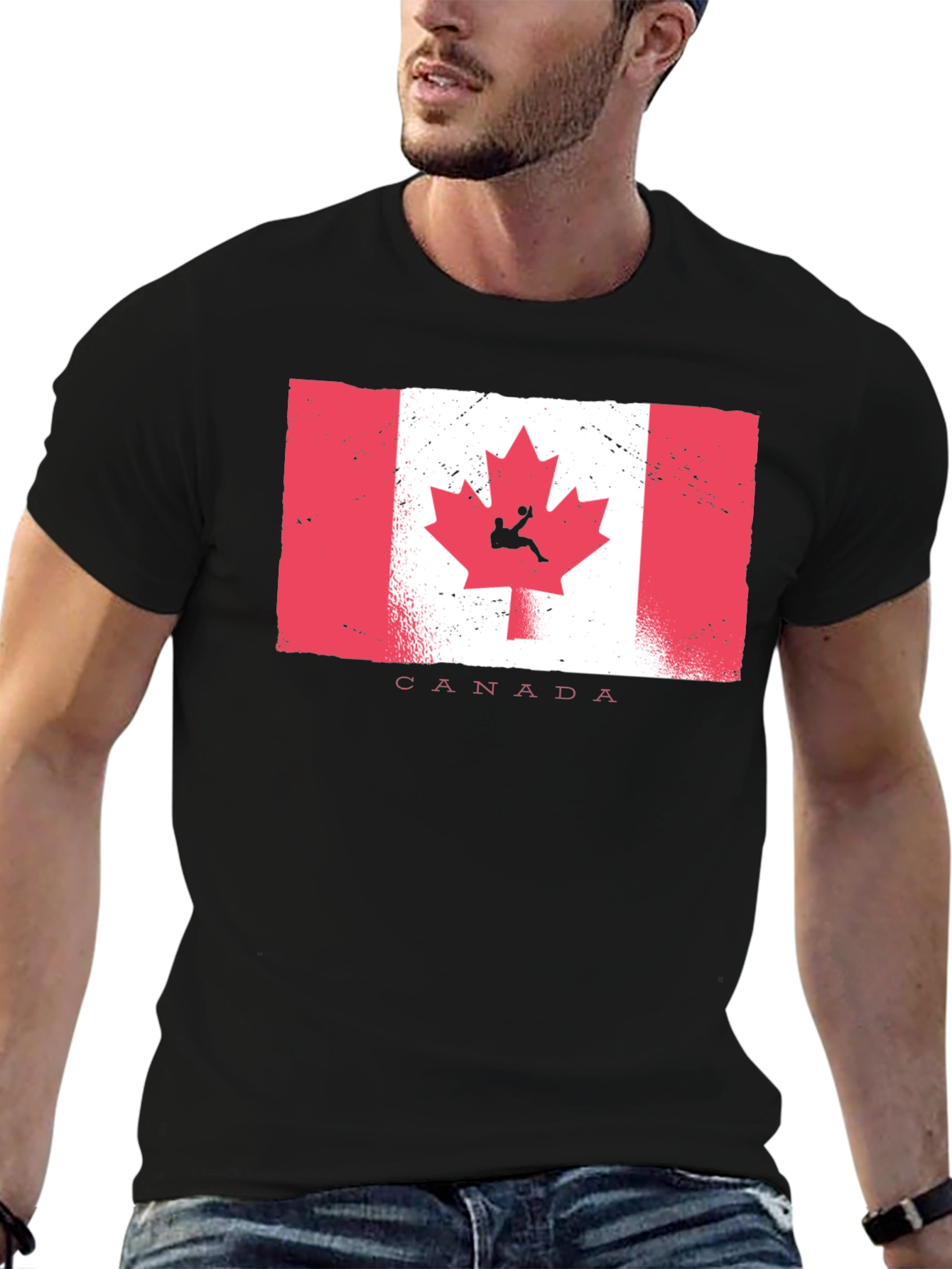 Canada Soccer T-Shirt - Black - Unisex