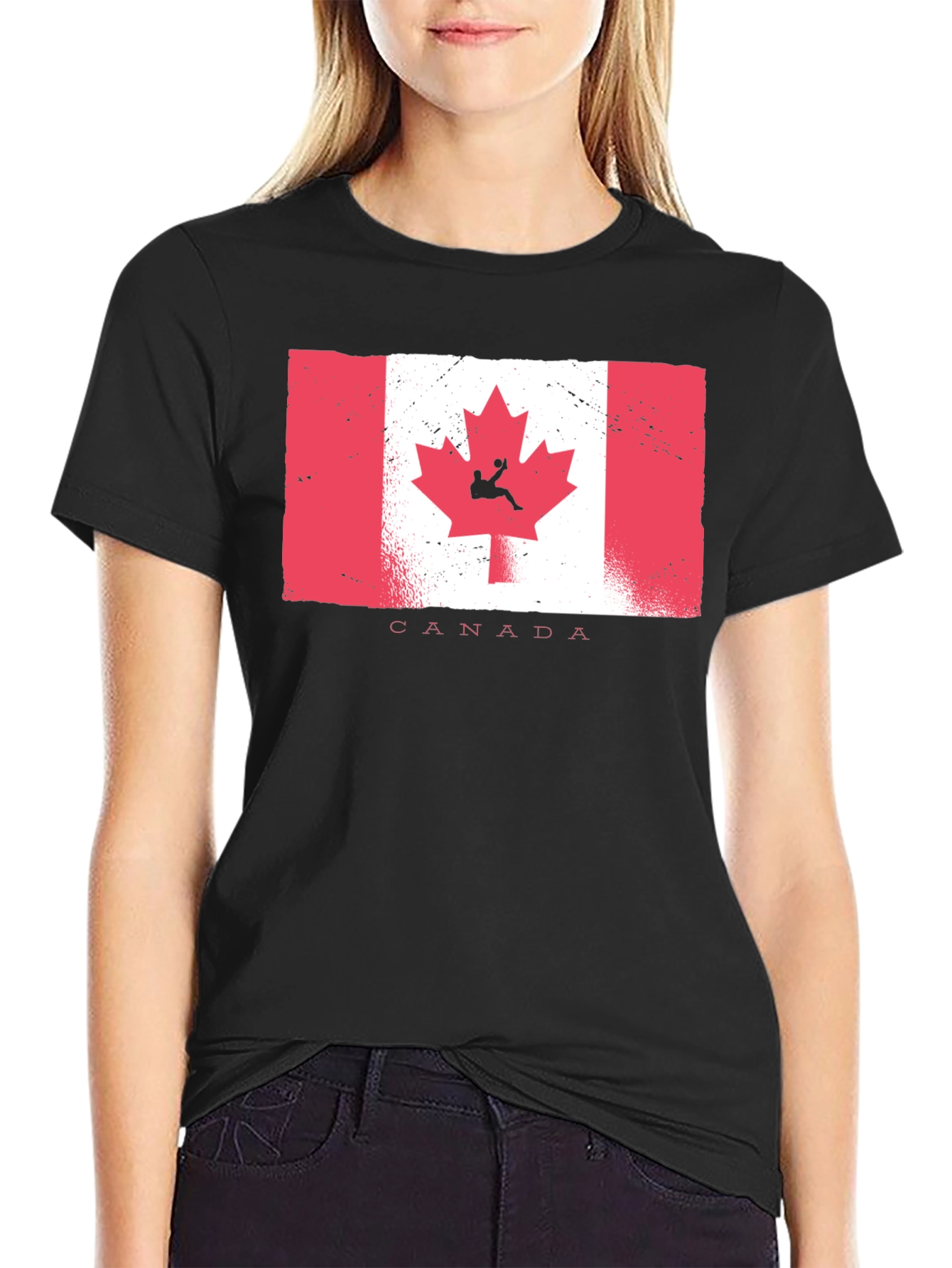Canada Soccer T-Shirt - Black - Unisex