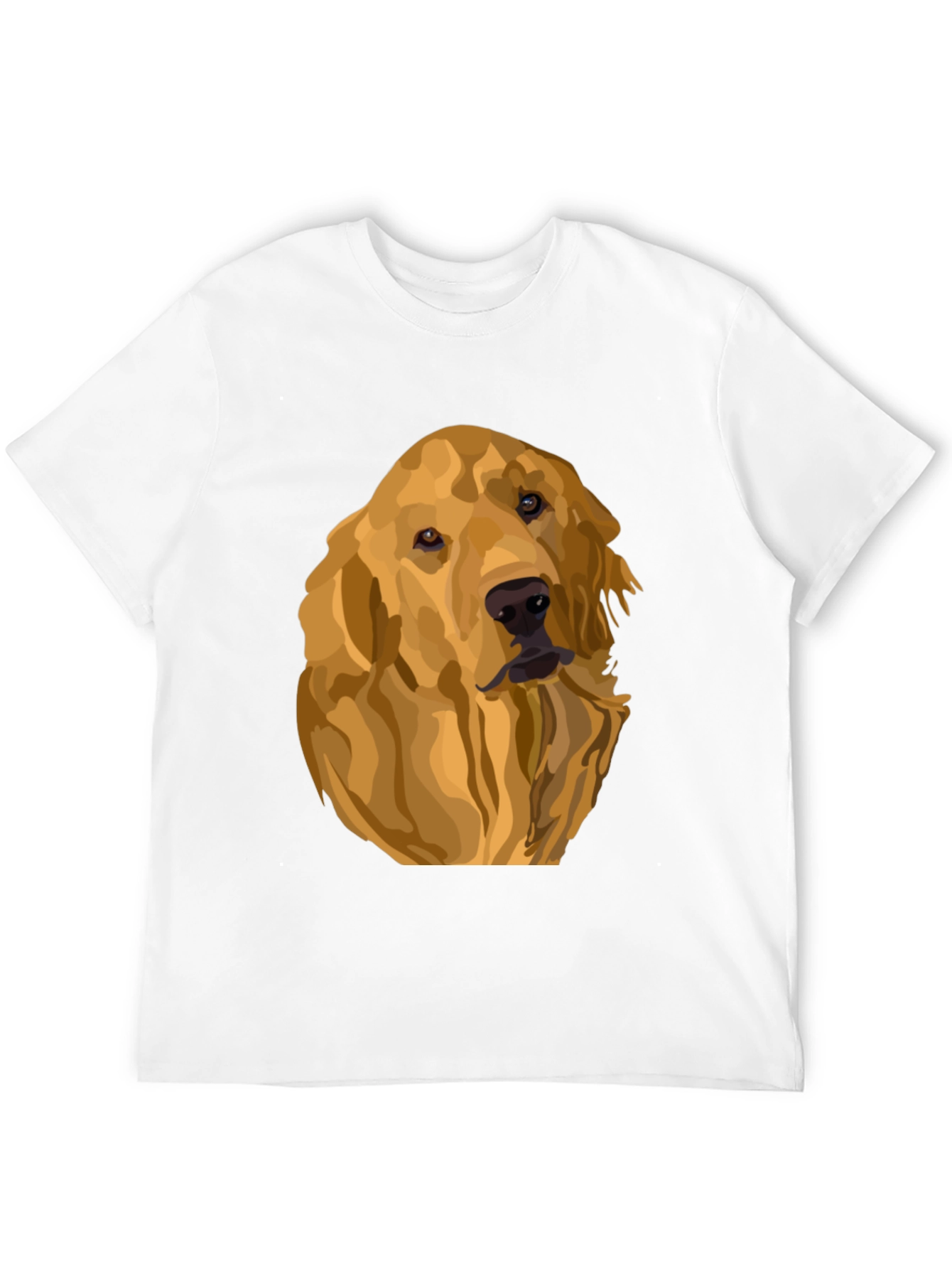 Golden Retriever Dog Graphic Tee - Unisex Black T-Shirt