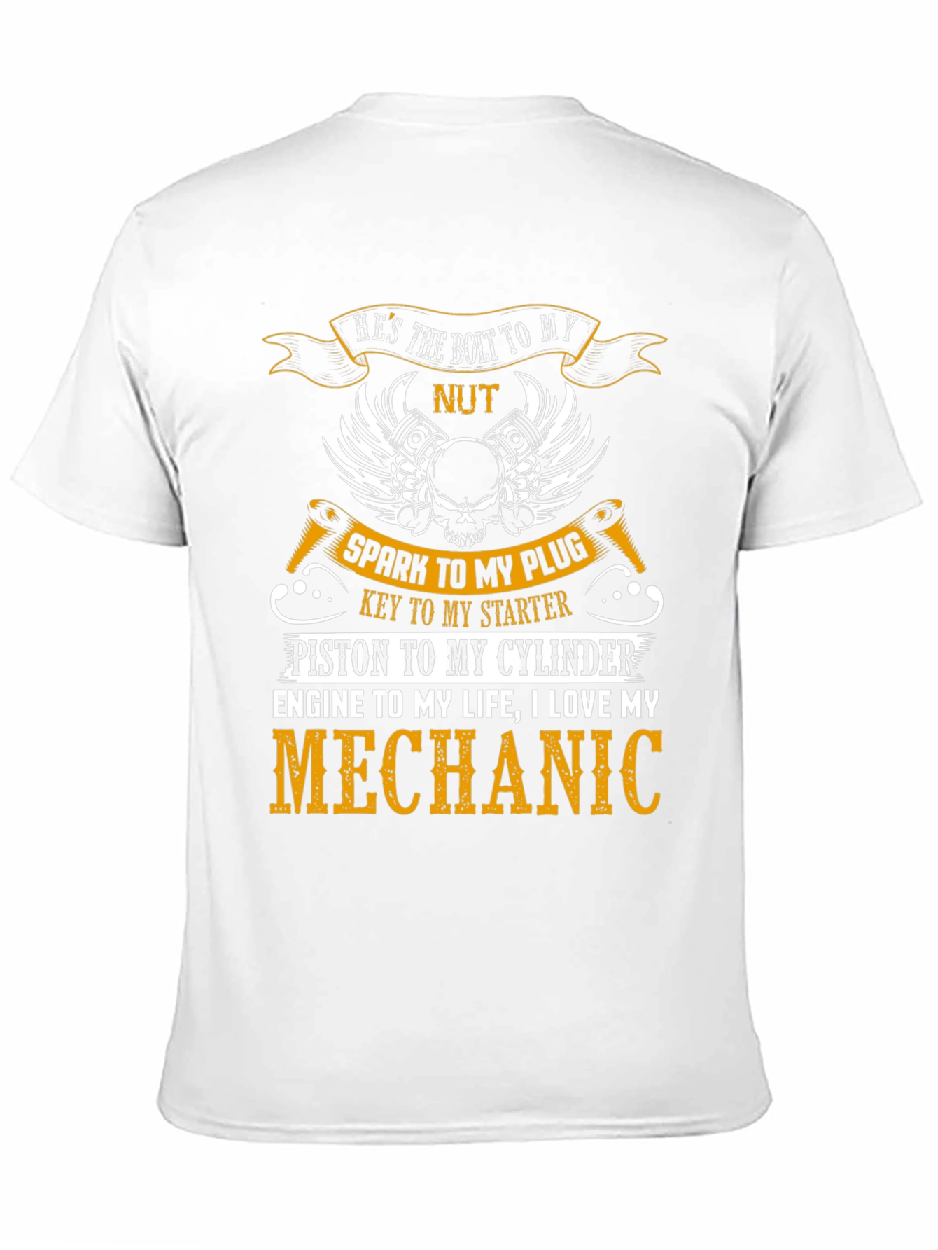 Mechanic Lover Graphic T-Shirt - Bolt to My Nut