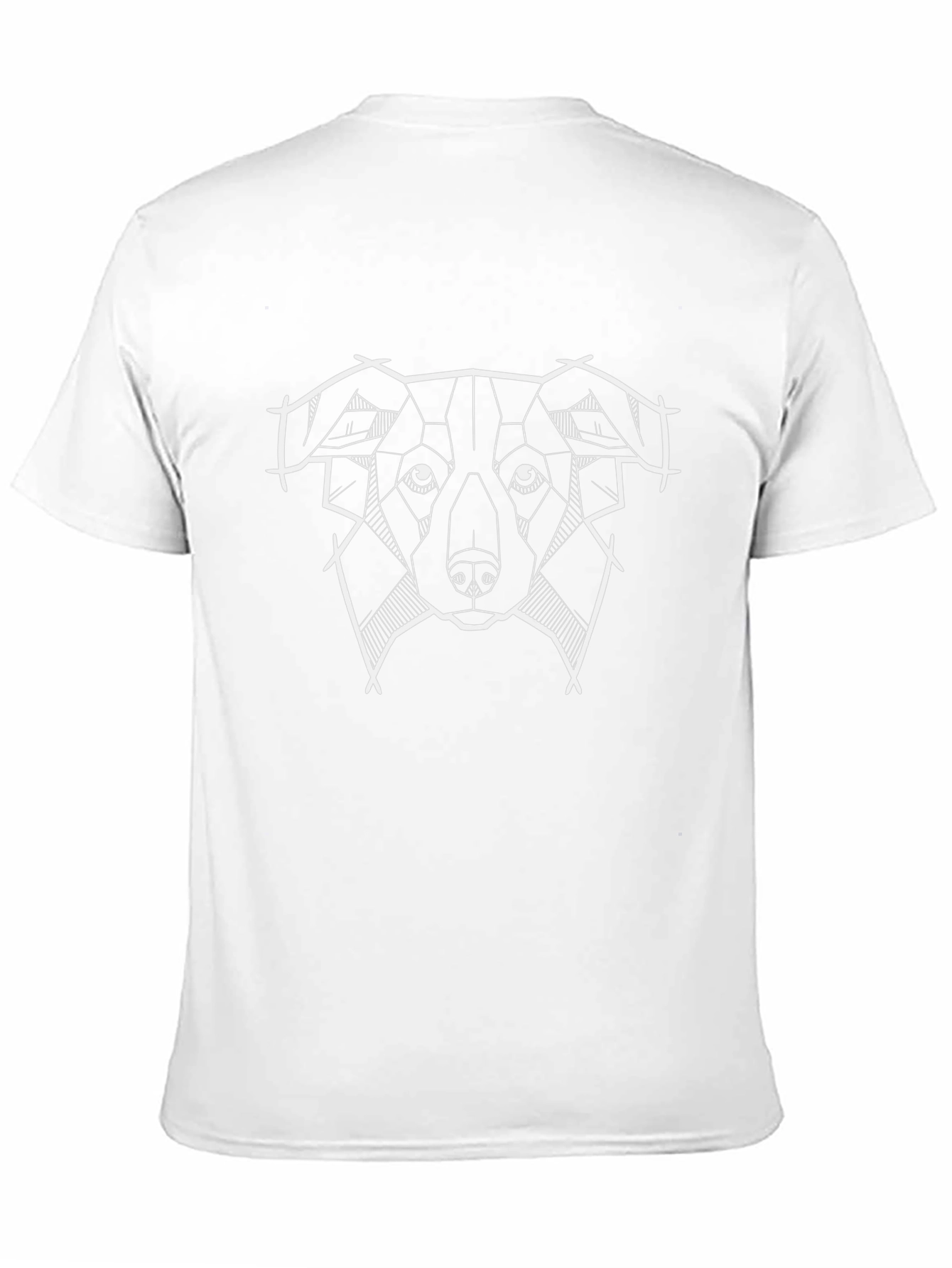 Geometric Dog Graphic T-Shirt - Modern Canine Tee