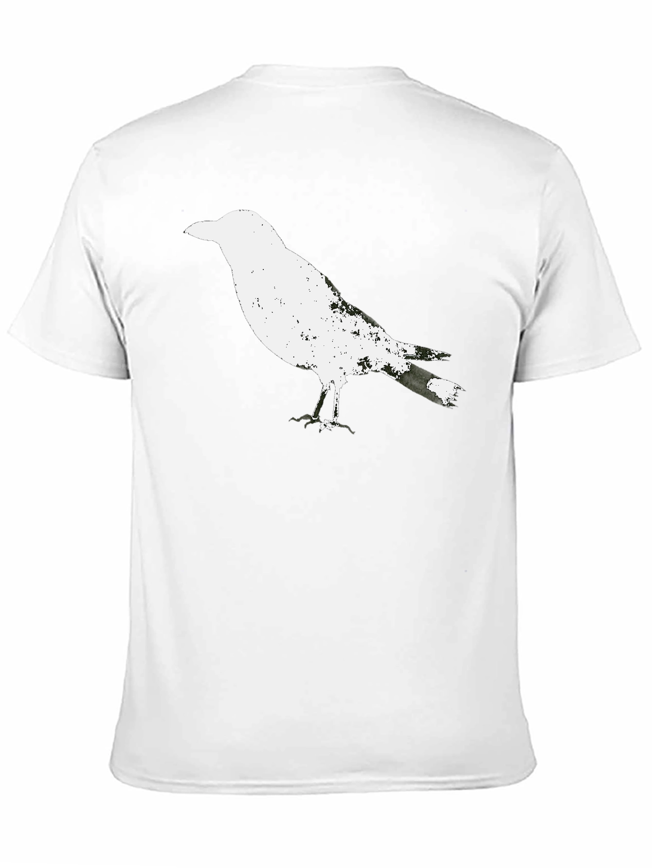 Raven Graphic Tee - Black Cotton T-Shirt