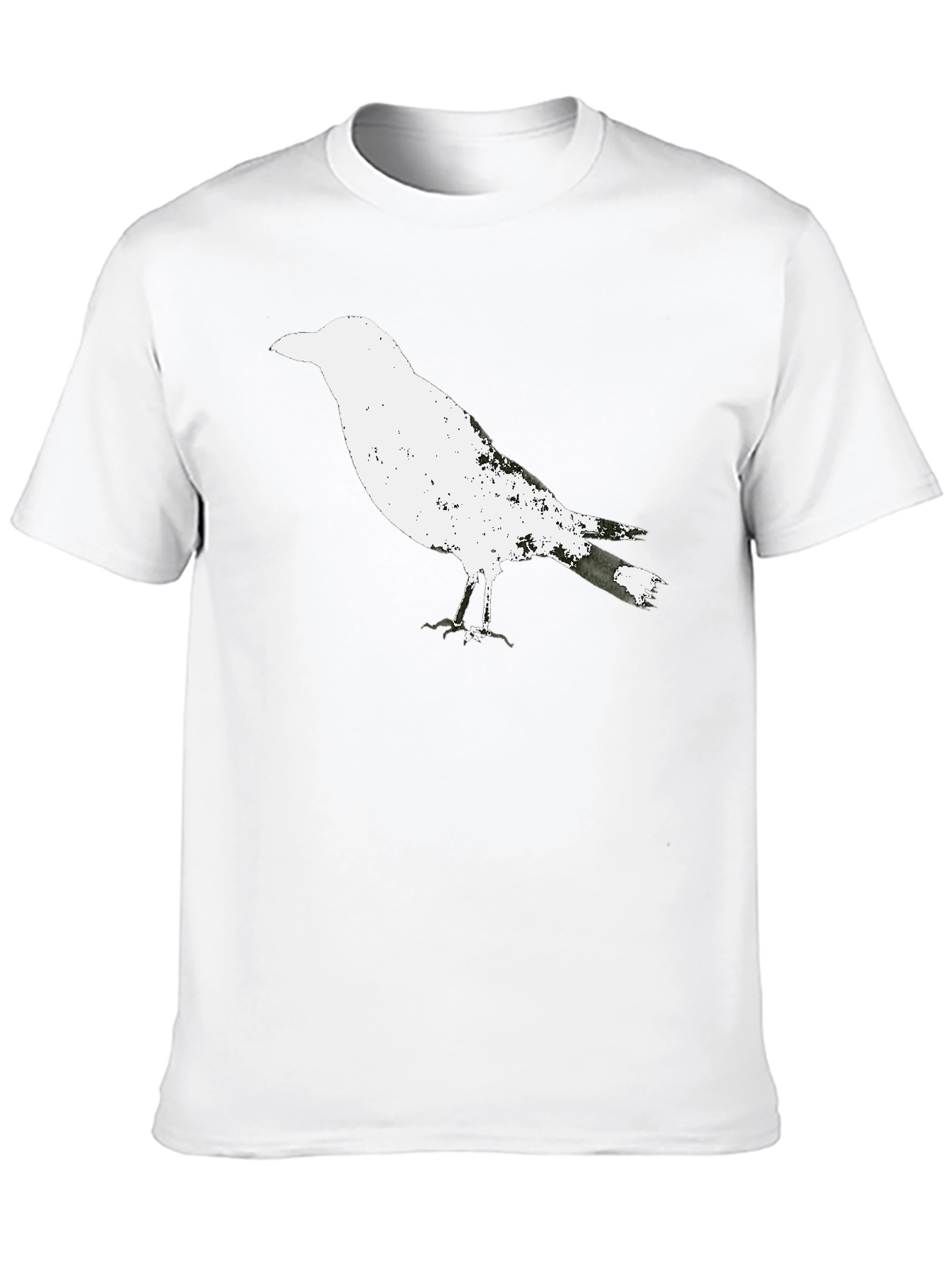 Raven Graphic Tee - Black Cotton T-Shirt