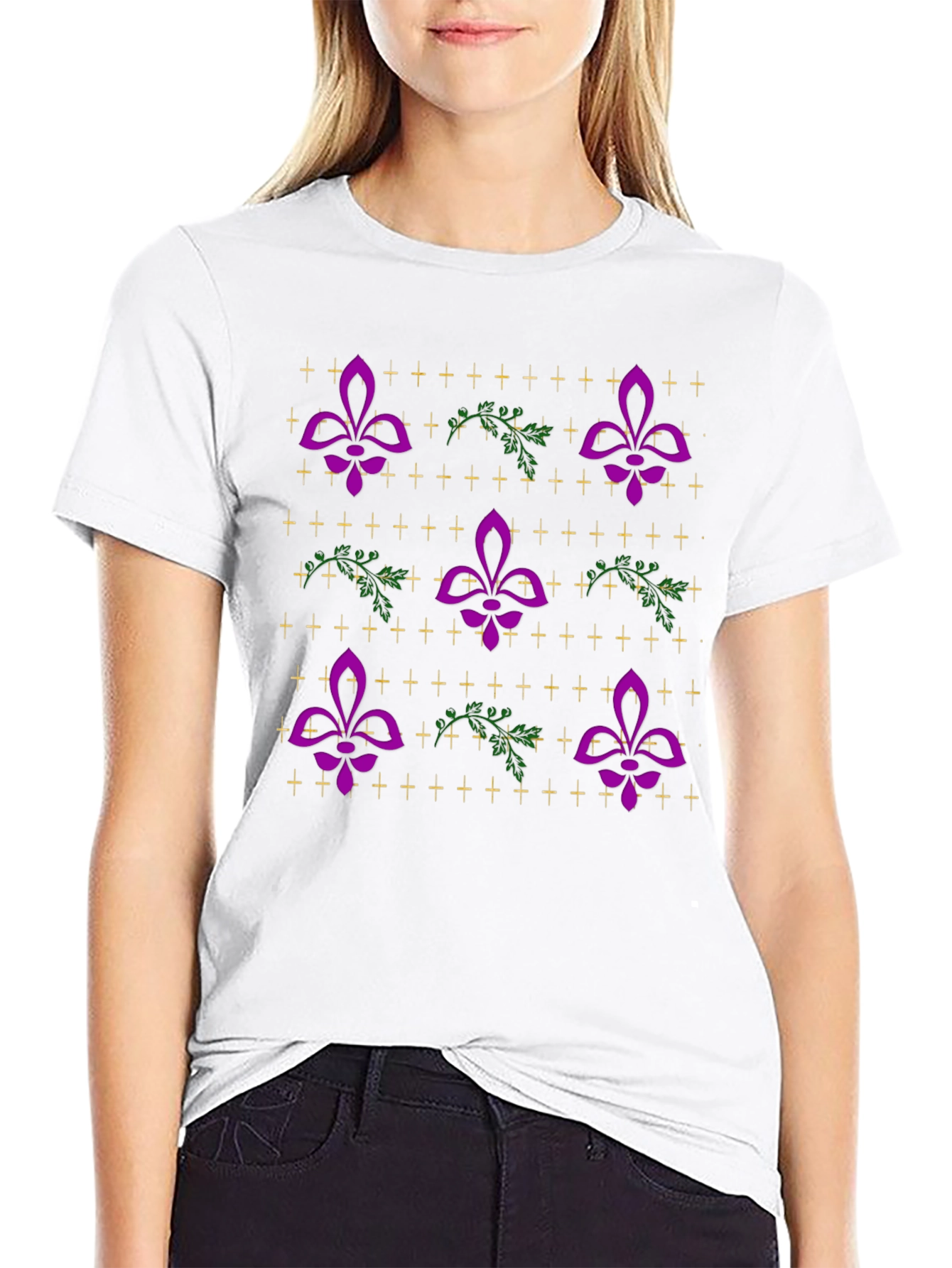 Mardi Gras Fleur-de-lis Graphic Tee