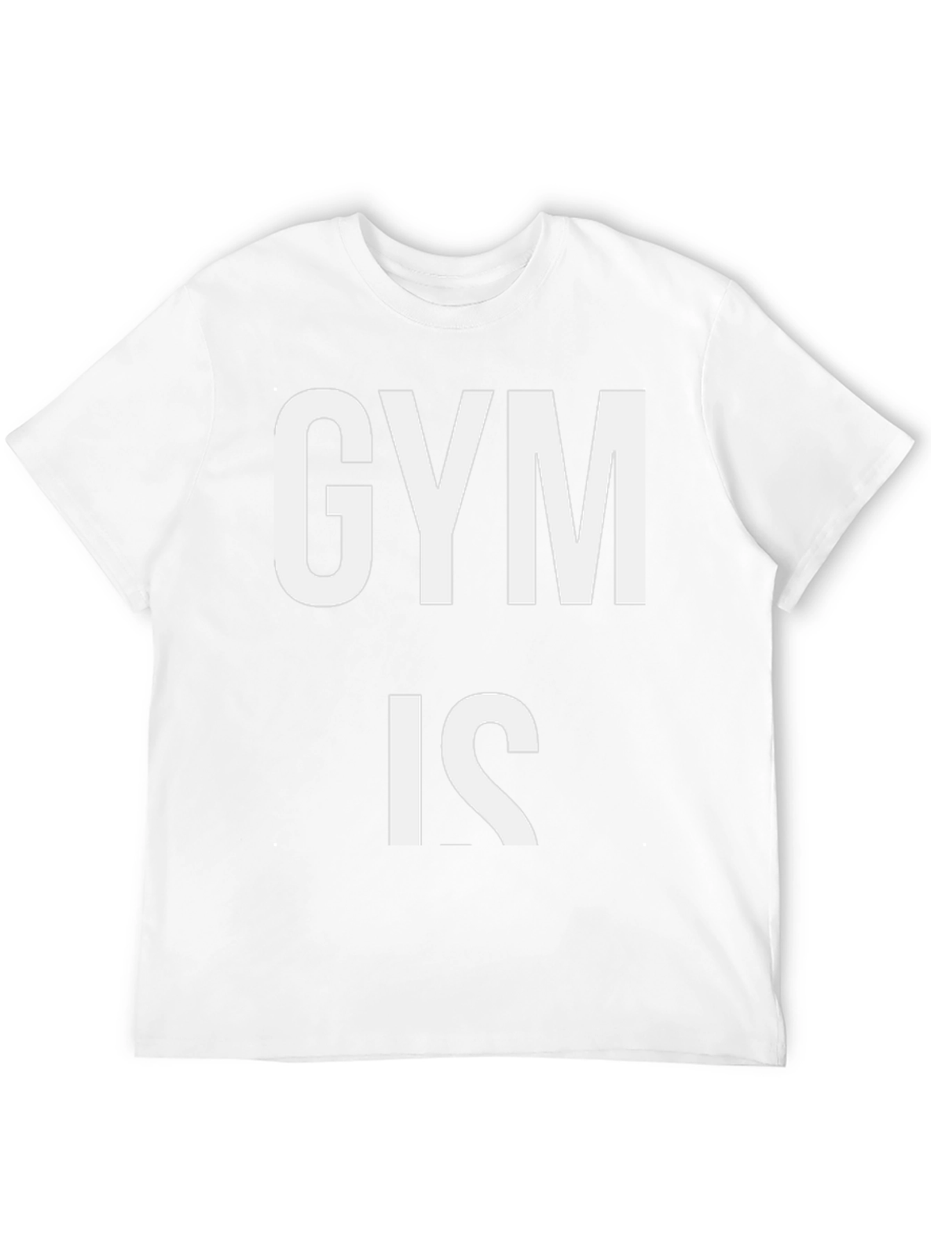 Gym Is T-Shirt - Black Cotton Fitness Tee