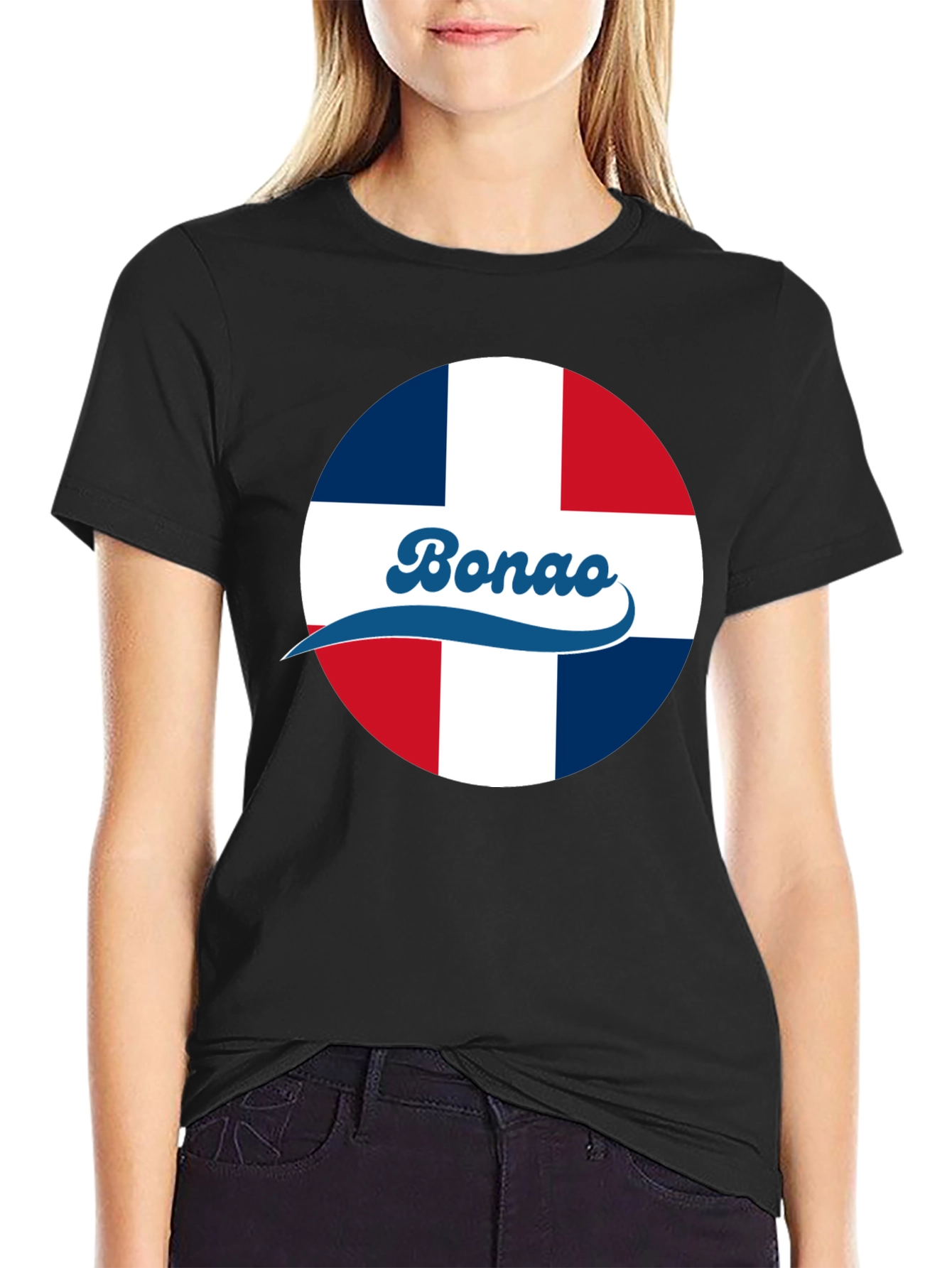 Bonao Dominican Republic Flag Graphic T-Shirt