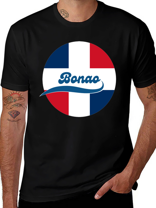 Bonao Dominican Republic Flag Graphic T-Shirt
