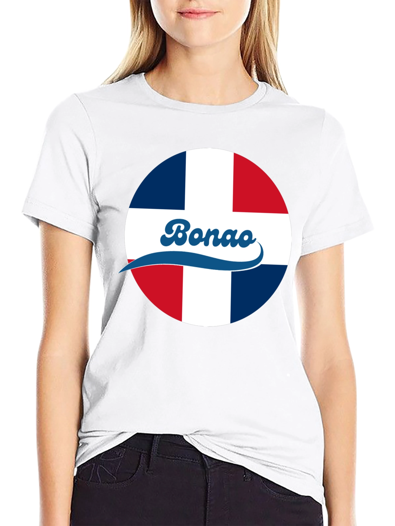 Bonao Dominican Republic Flag Graphic T-Shirt