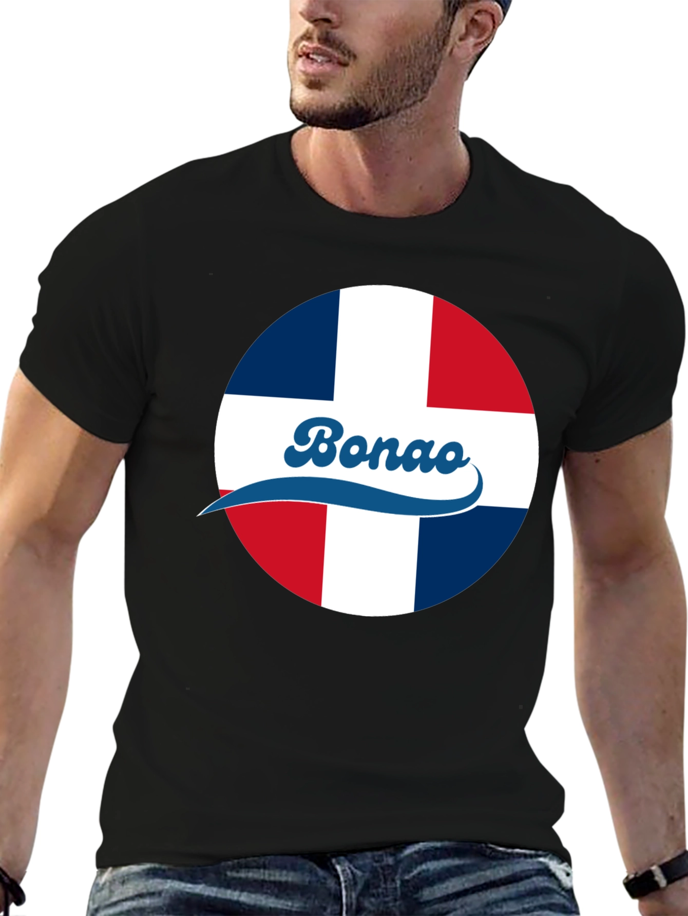 Bonao Dominican Republic Flag Graphic T-Shirt