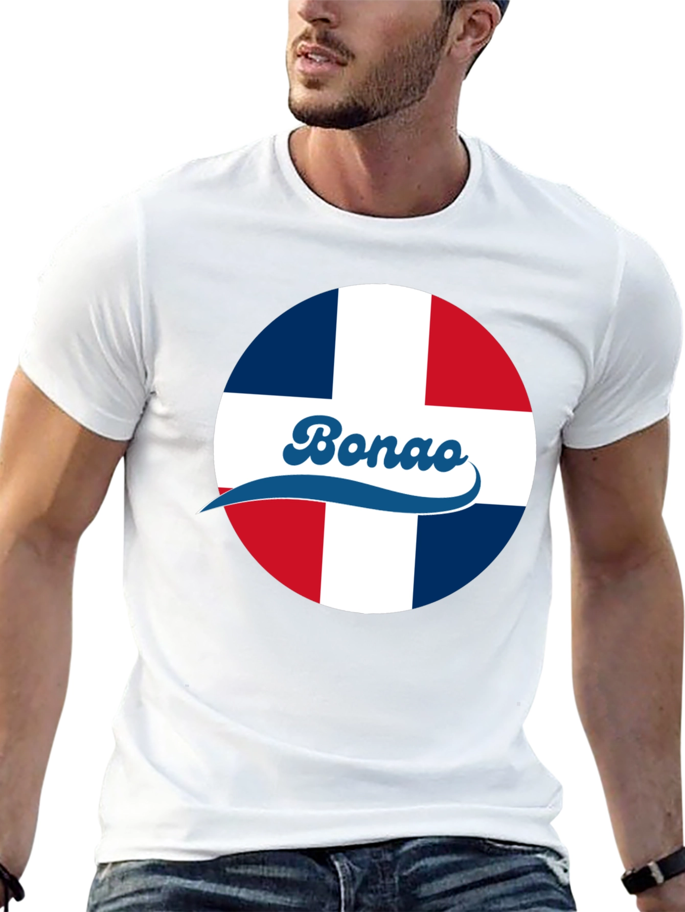 Bonao Dominican Republic Flag Graphic T-Shirt