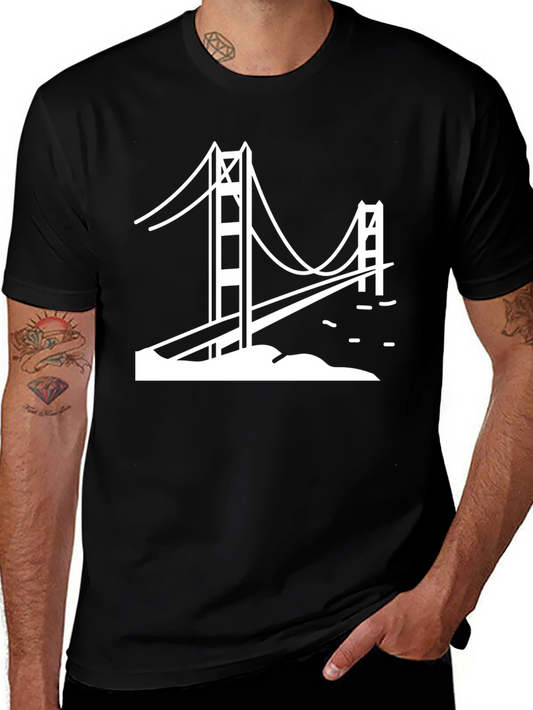 Golden Gate Bridge Graphic Tee - Classic Black