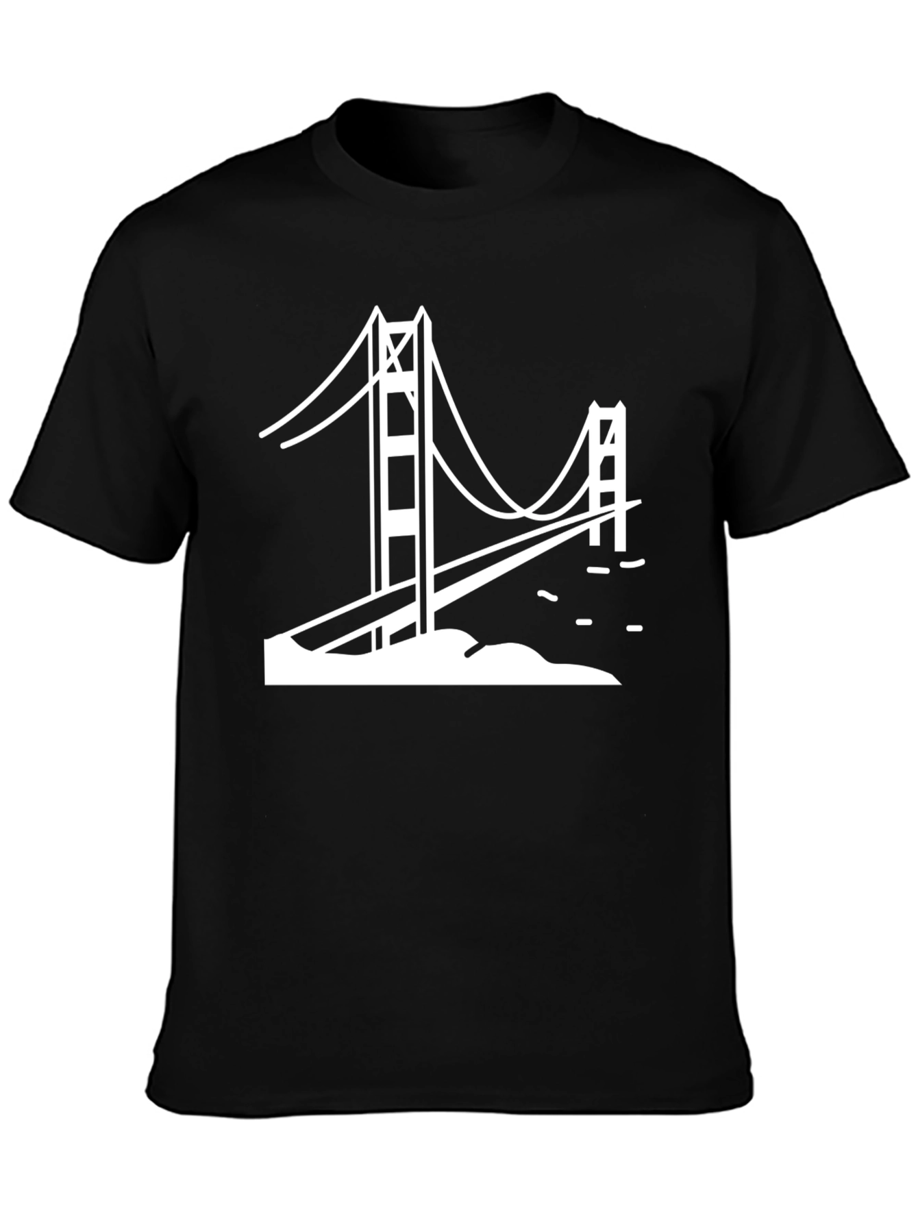 Golden Gate Bridge Graphic Tee - Classic Black