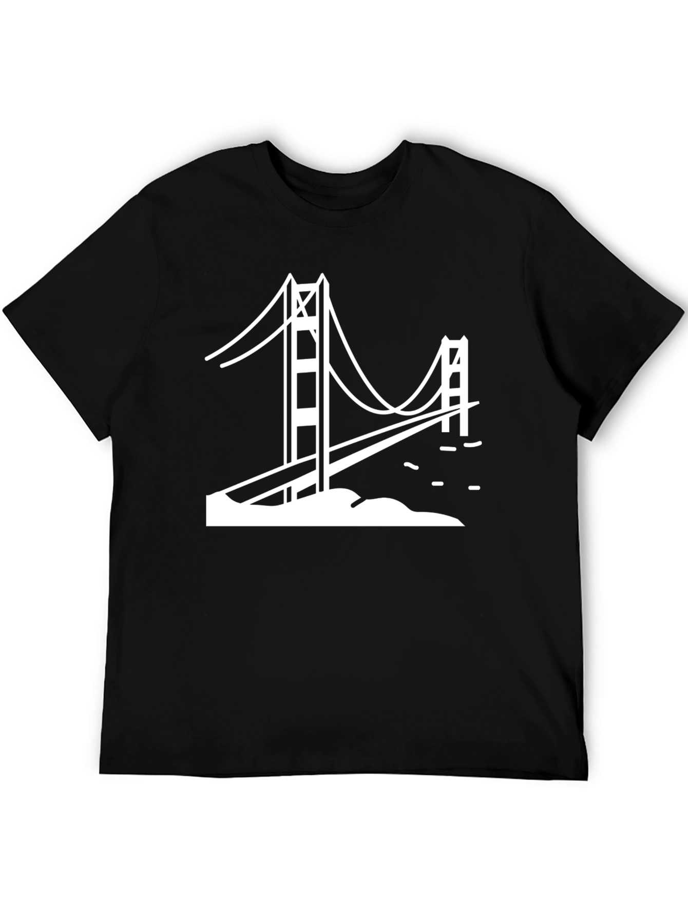 Golden Gate Bridge Graphic Tee - Classic Black