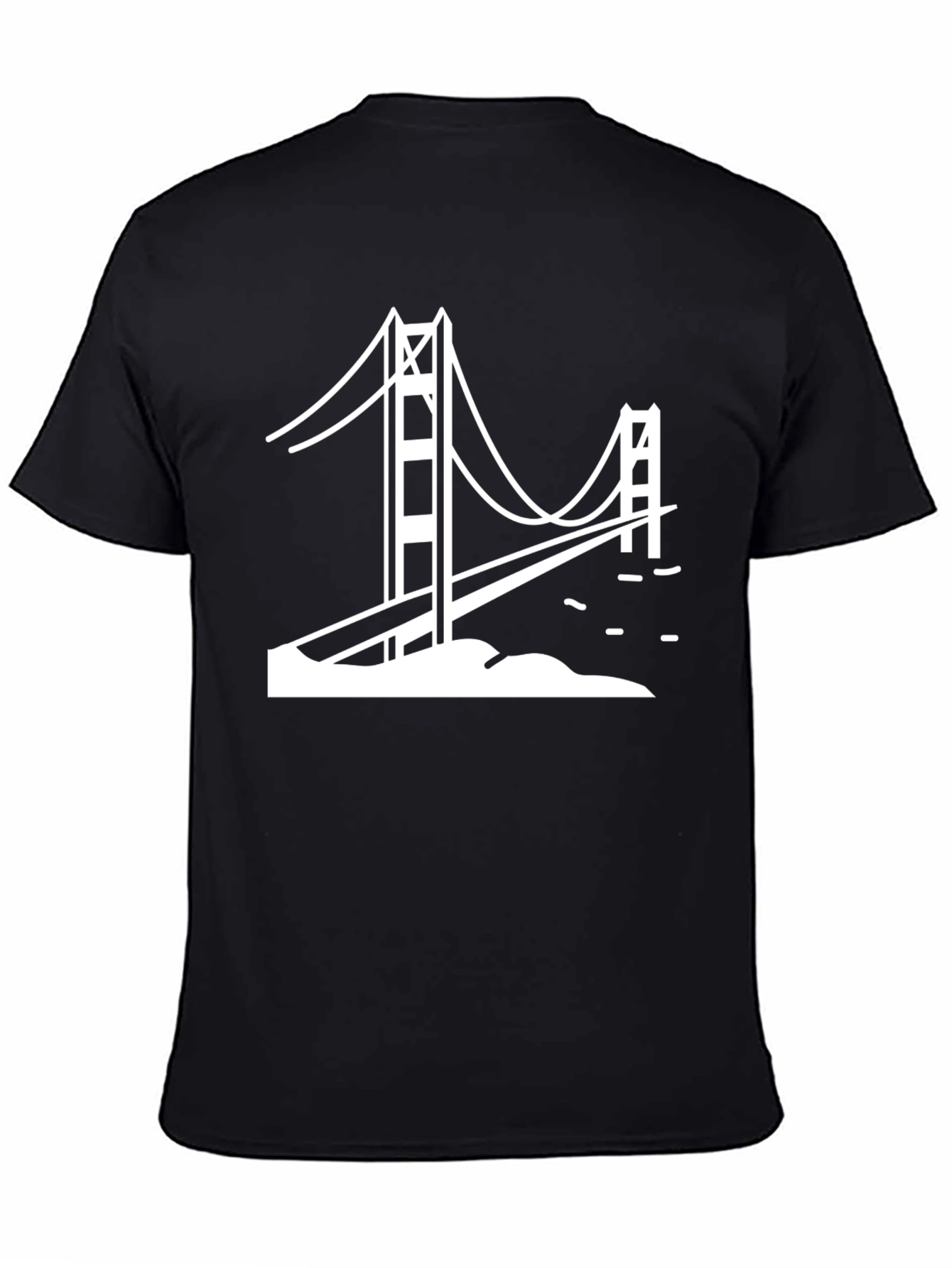 Golden Gate Bridge Graphic Tee - Classic Black