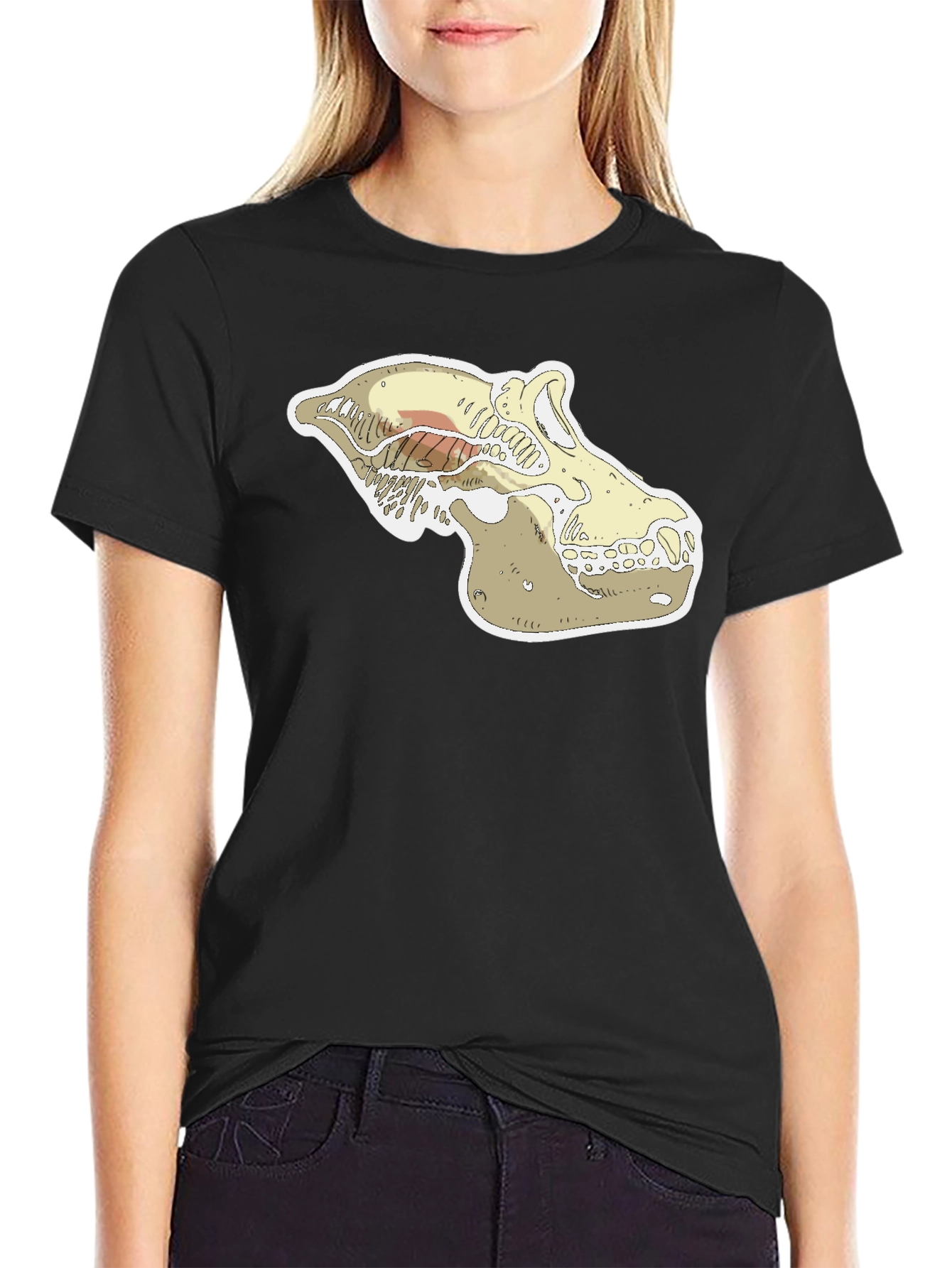 Cool Skull Graphic Black T-Shirt