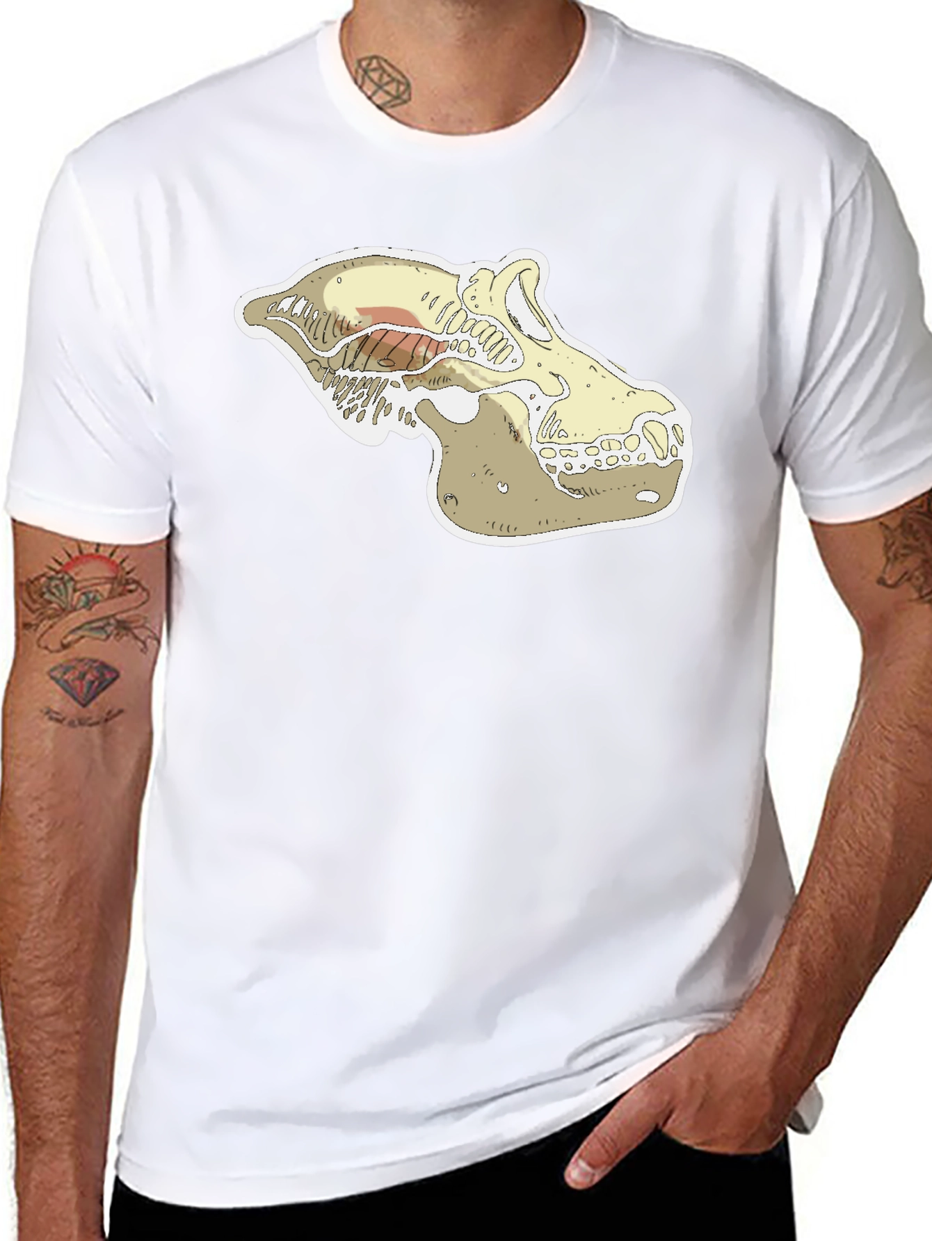 Cool Skull Graphic Black T-Shirt