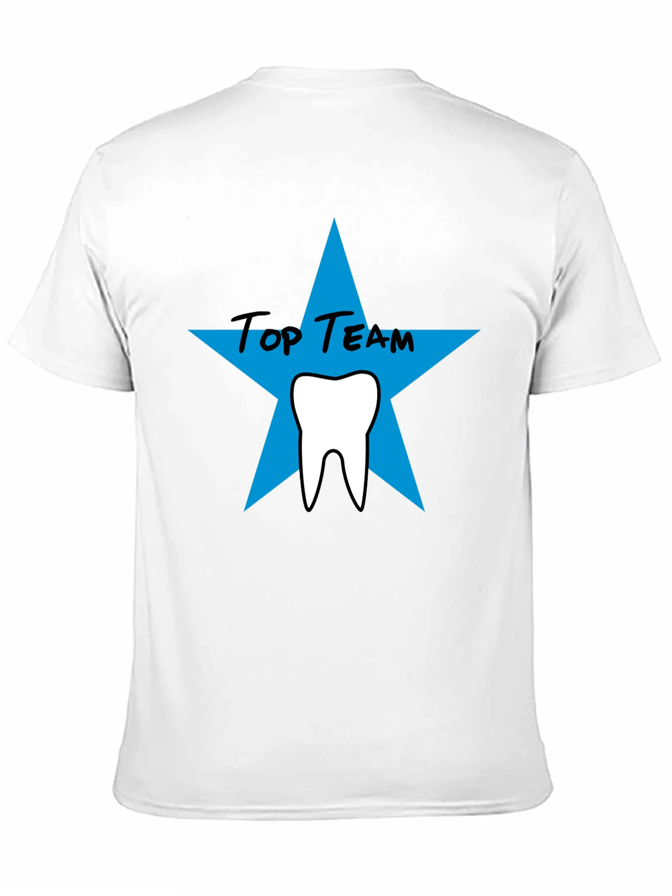 Top Team Dental T-Shirt - Black Crew Neck Tee