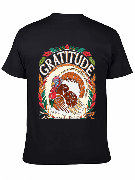 Gratitude Turkey Graphic T-Shirt