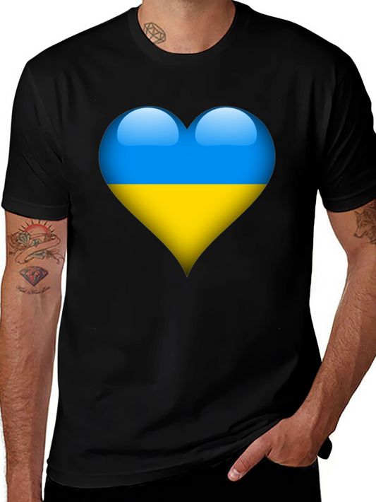Ukraine Heart Flag T-Shirt