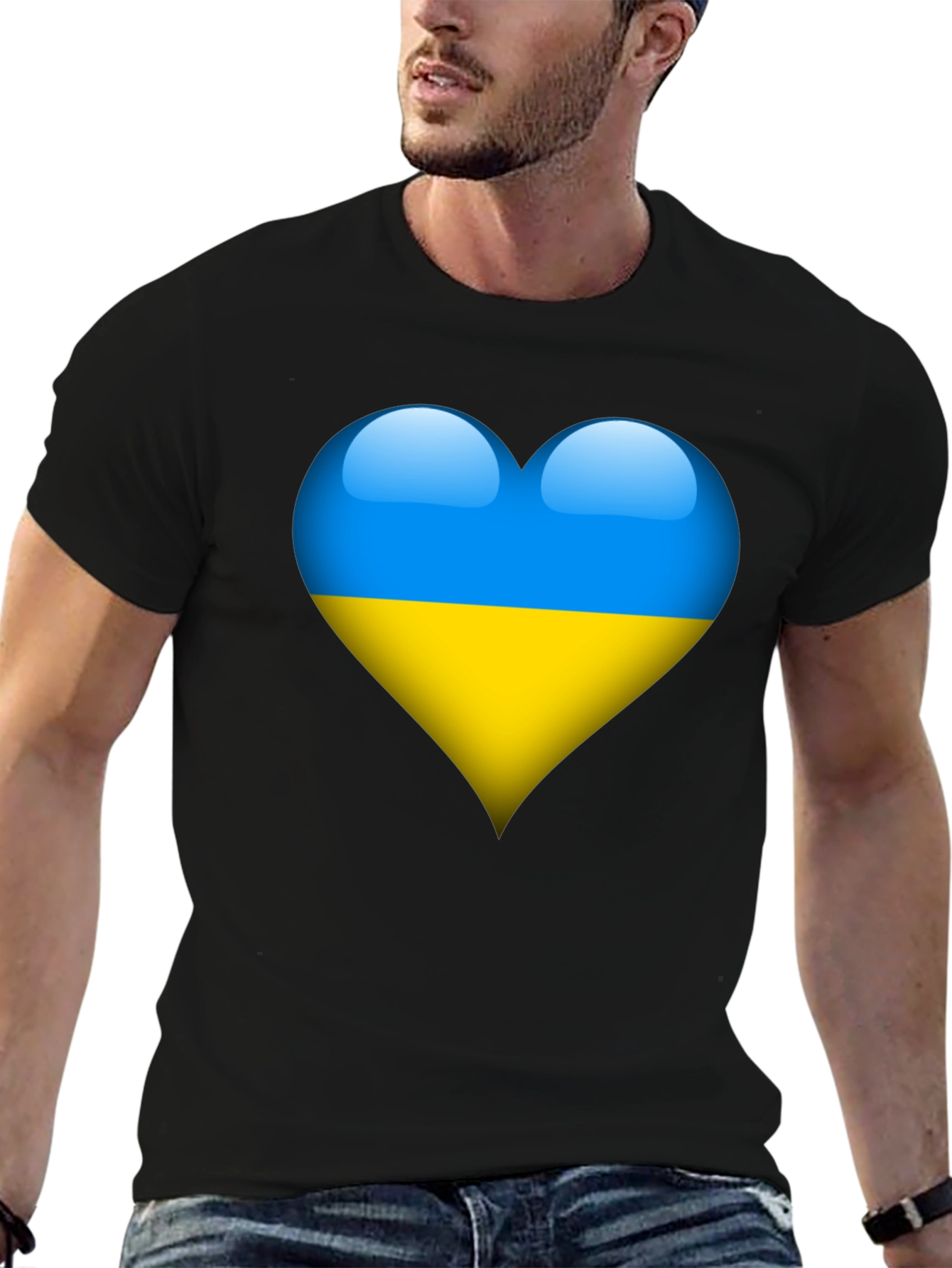 Ukraine Heart Flag T-Shirt
