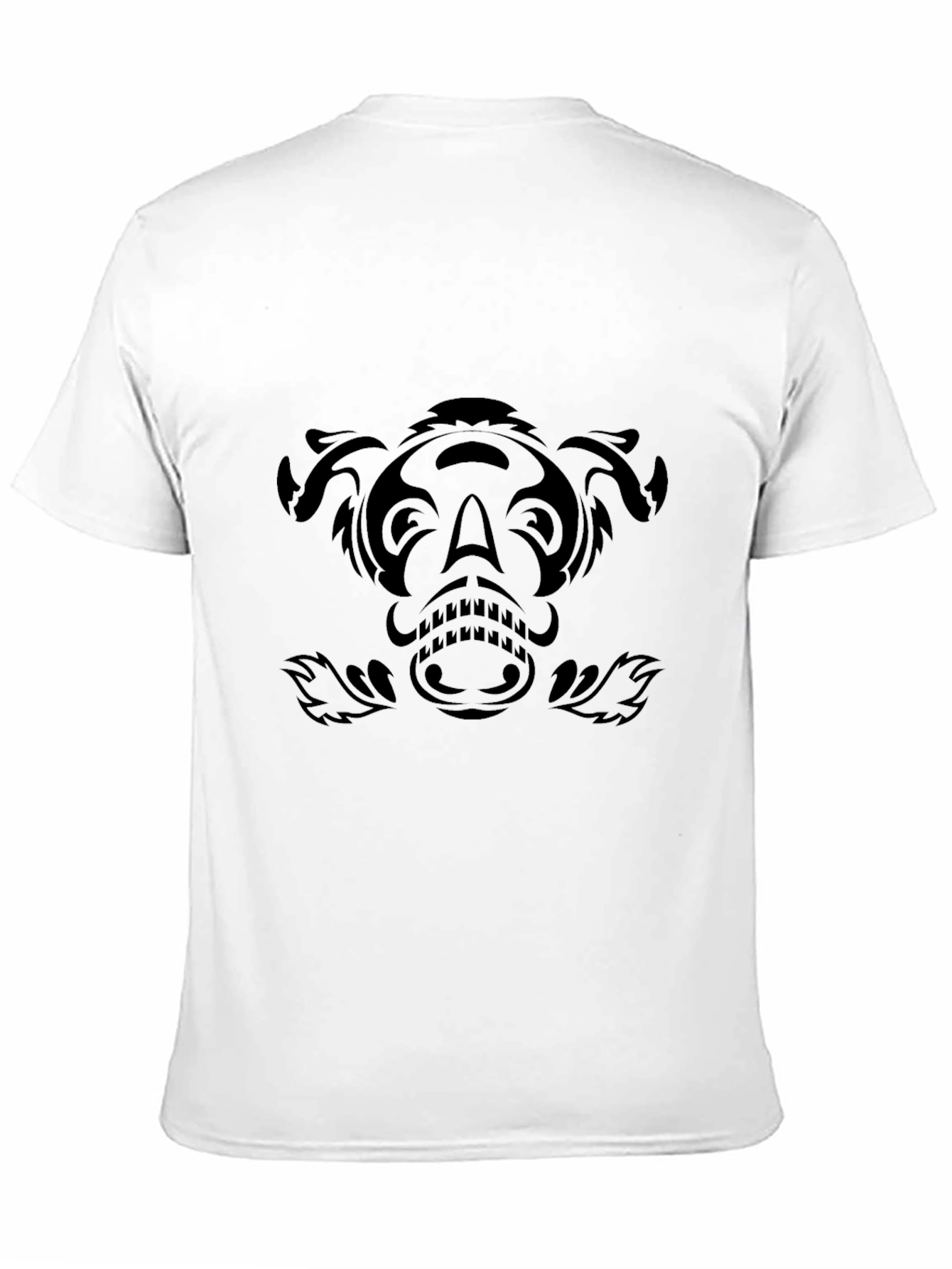 Tribal Animal Graphic Tee - Stylish Black Shirt