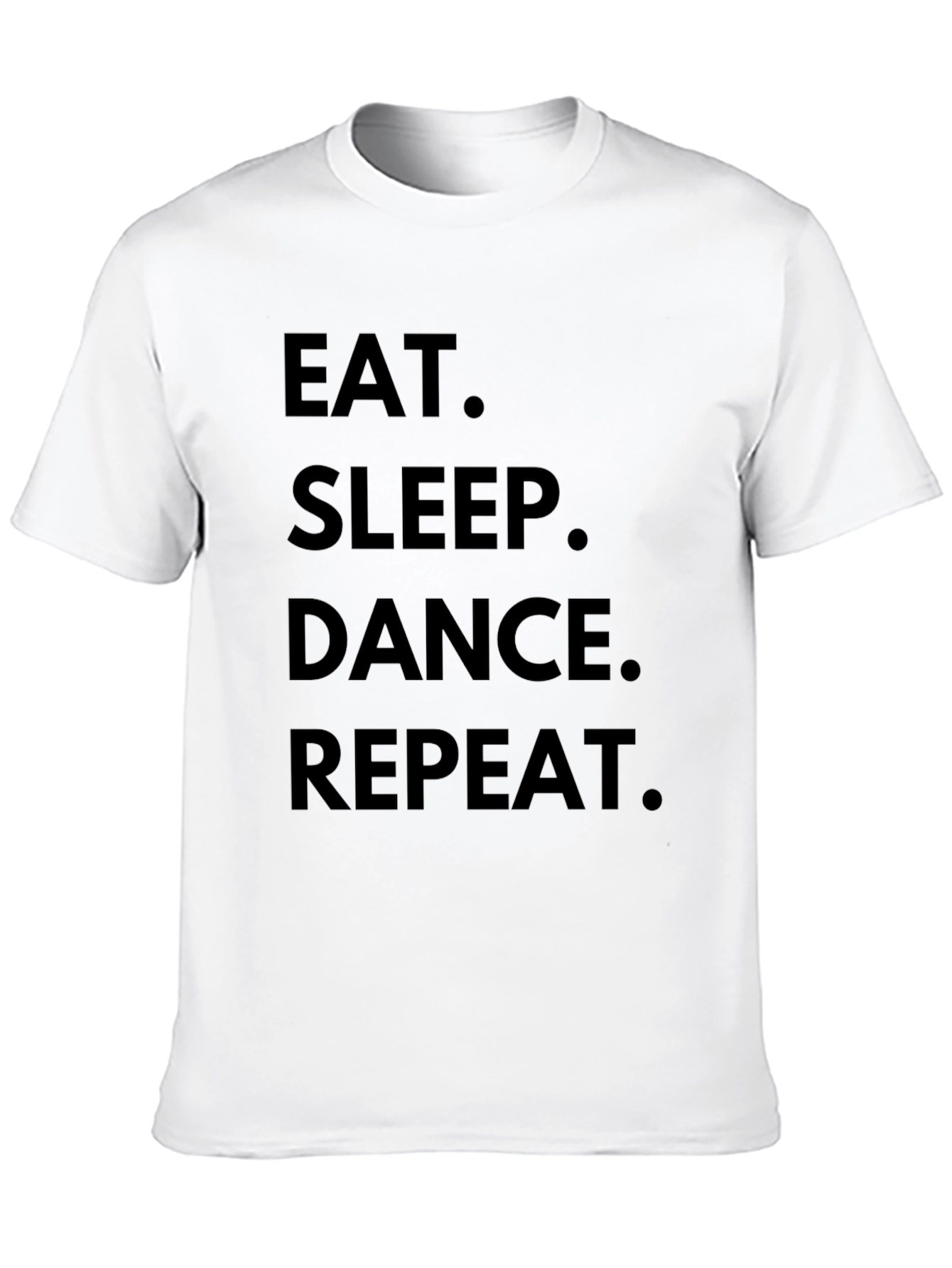 Eat Sleep Dance Repeat Black Graphic T-Shirt