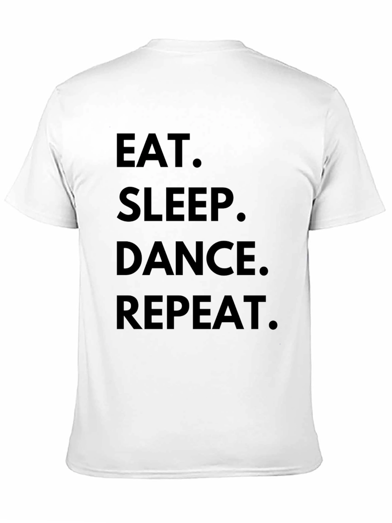 Eat Sleep Dance Repeat Black Graphic T-Shirt