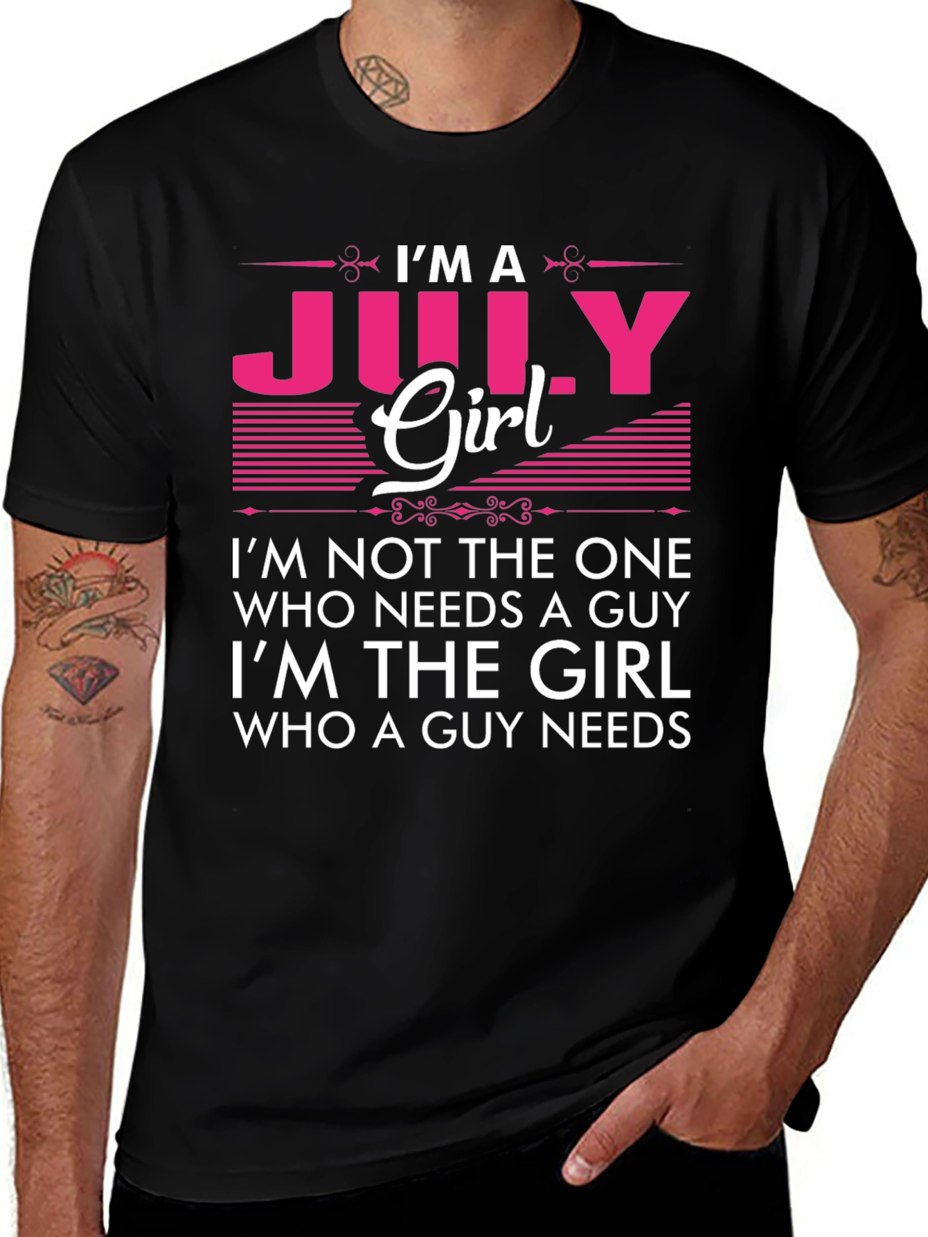 Im A July Girl T-Shirt - Birthday Gift