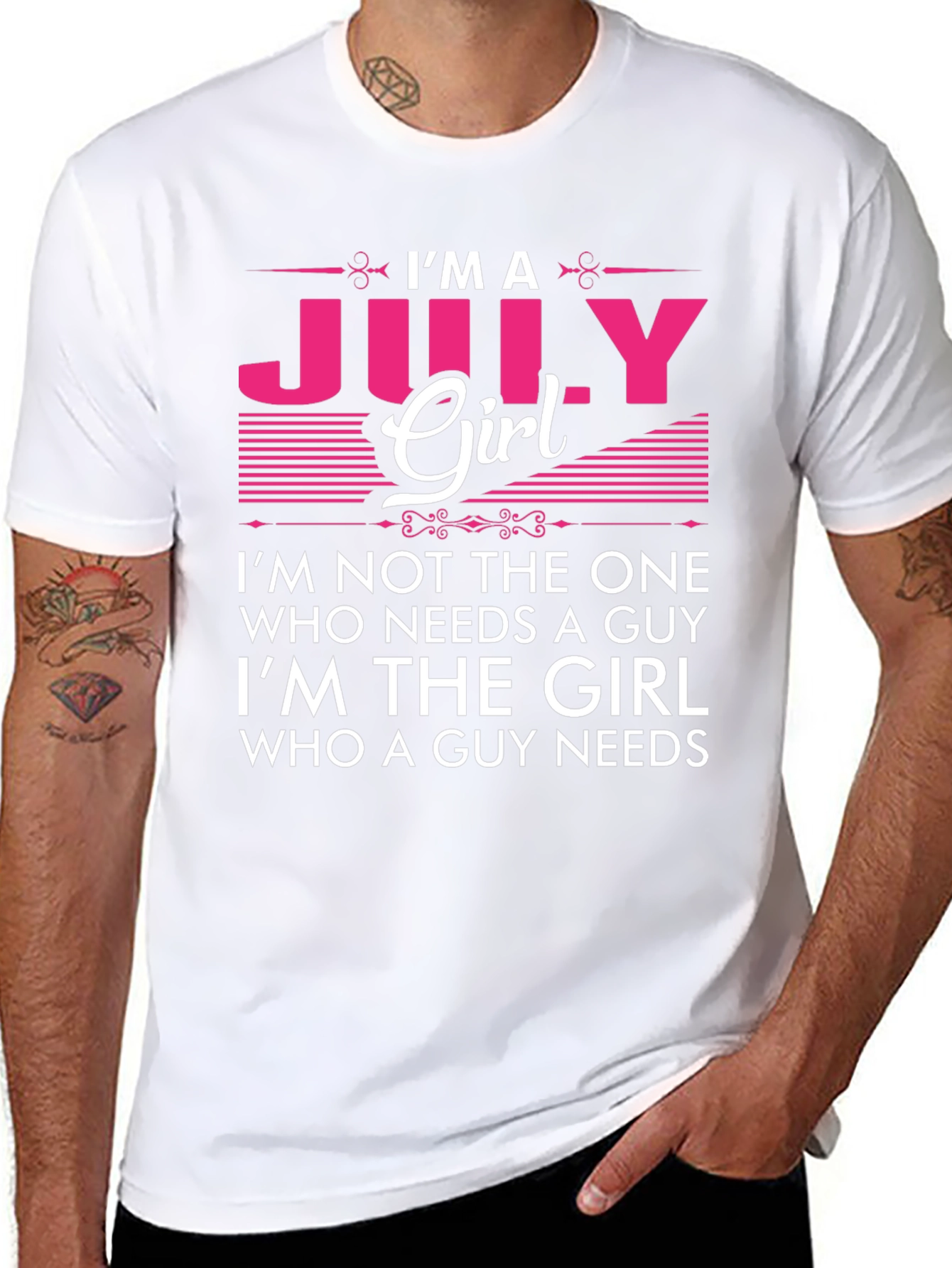 Im A July Girl T-Shirt - Birthday Gift