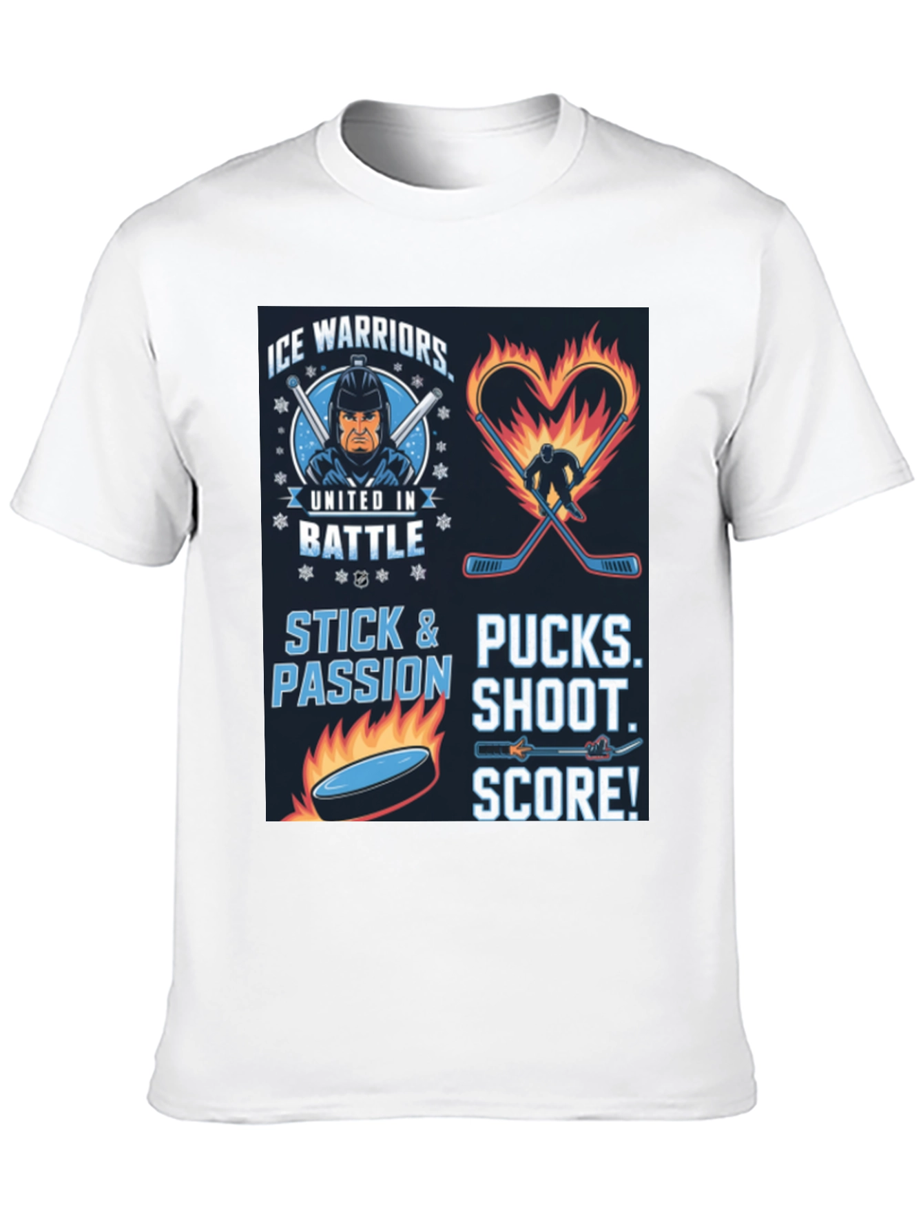 Ice Warriors Hockey Graphic Tee
