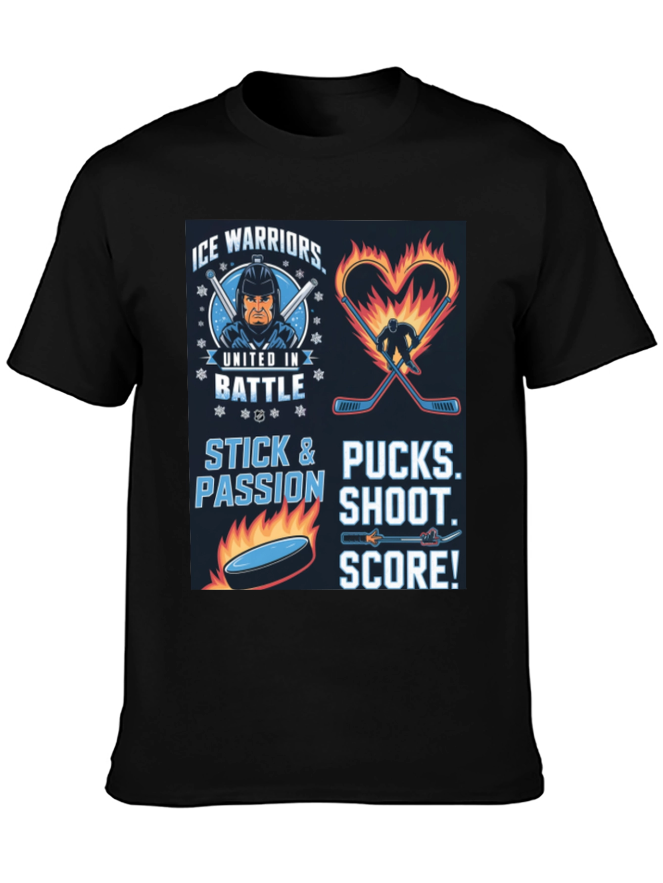 Ice Warriors Hockey Graphic Tee