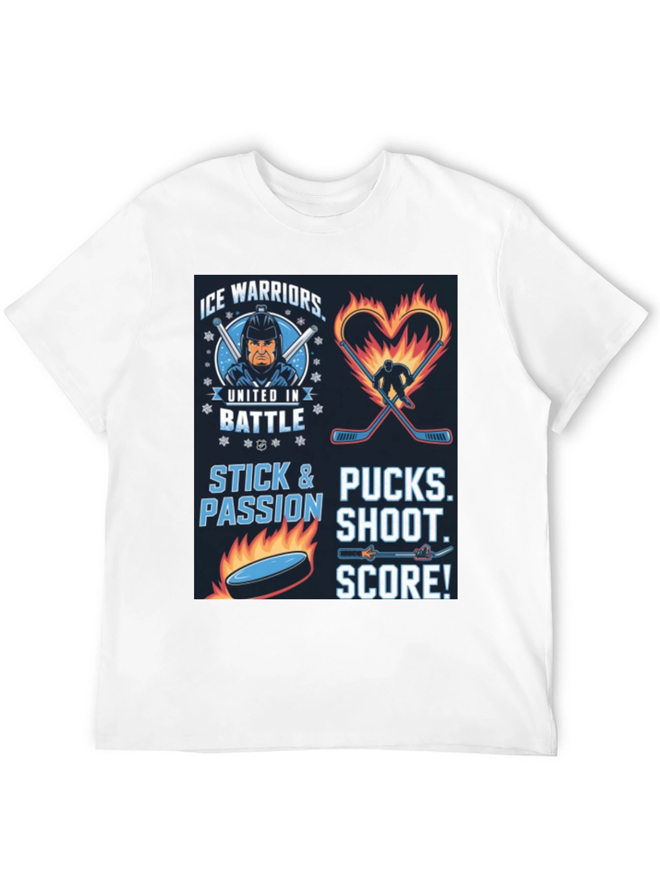 Ice Warriors Hockey Graphic Tee