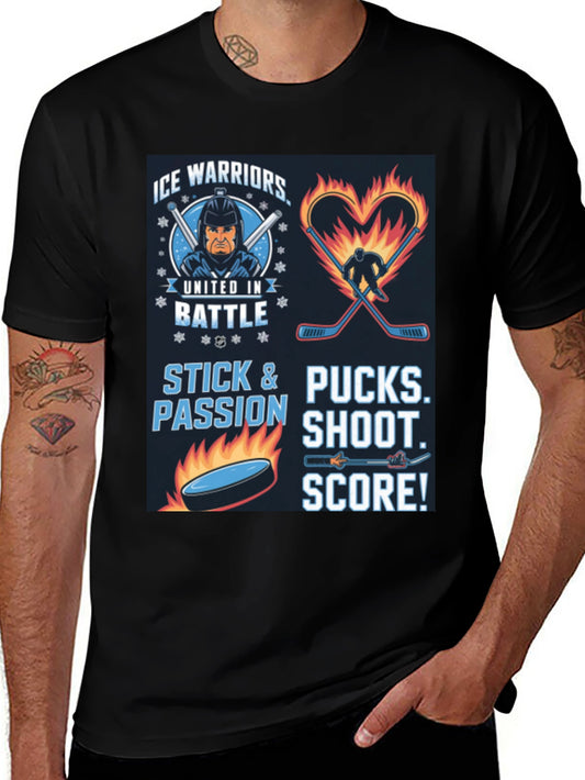 Ice Warriors Hockey Graphic Tee