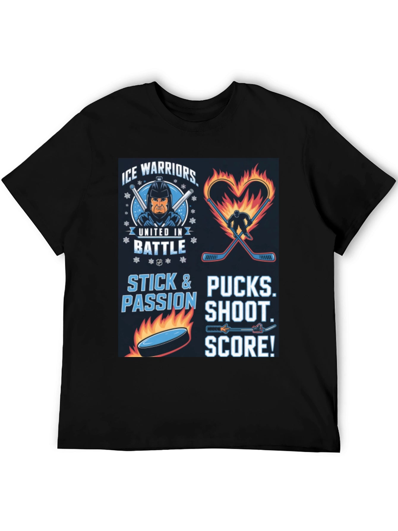 Ice Warriors Hockey Graphic Tee