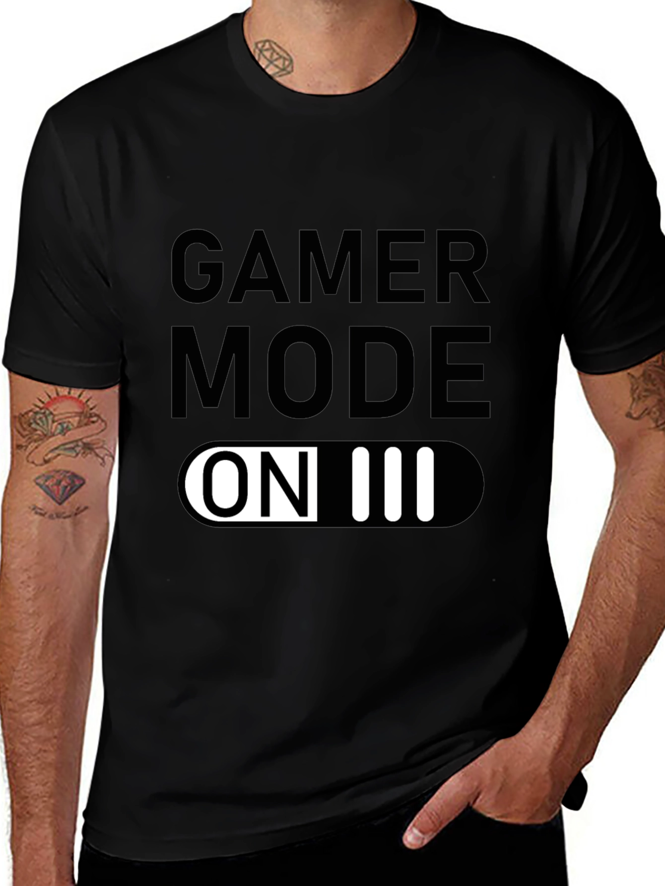 Gamer Mode On Black T-Shirt