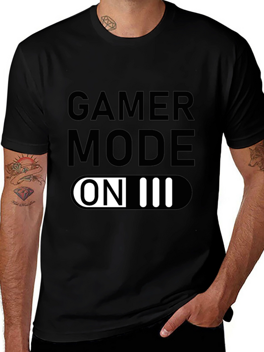 Gamer Mode On Black T-Shirt