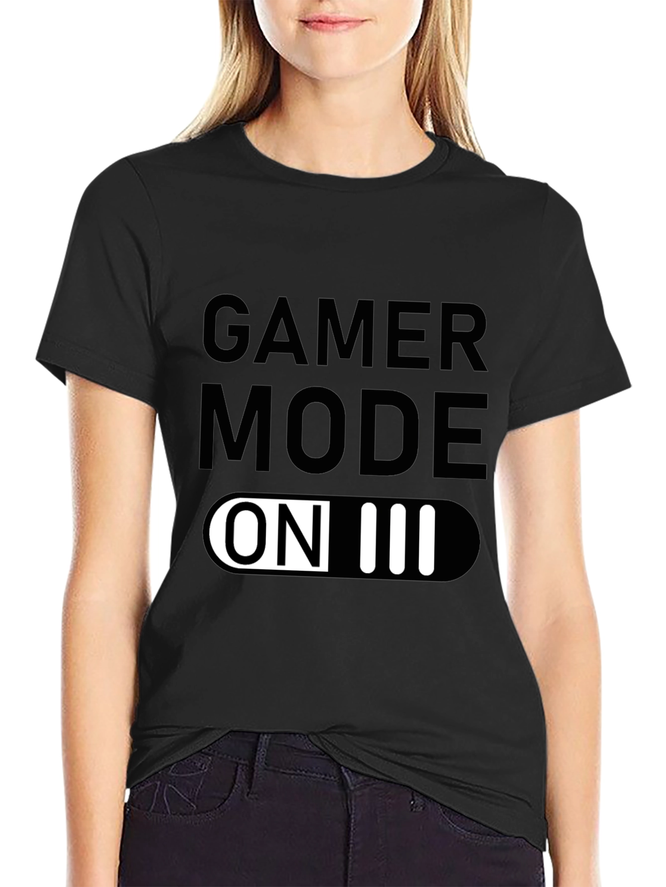 Gamer Mode On Black T-Shirt