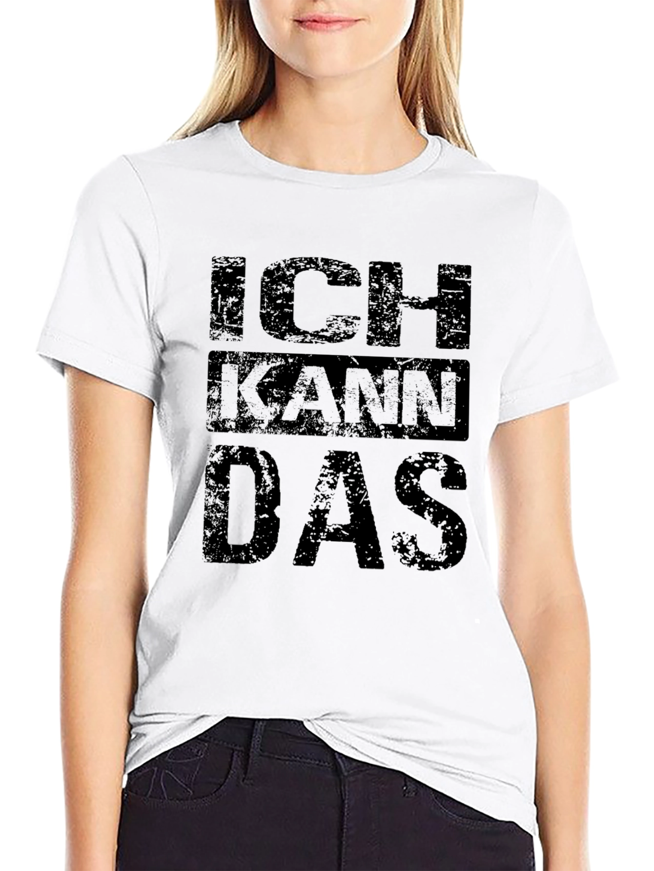 Ich Kann Das Graphic Tee - Black T-Shirt